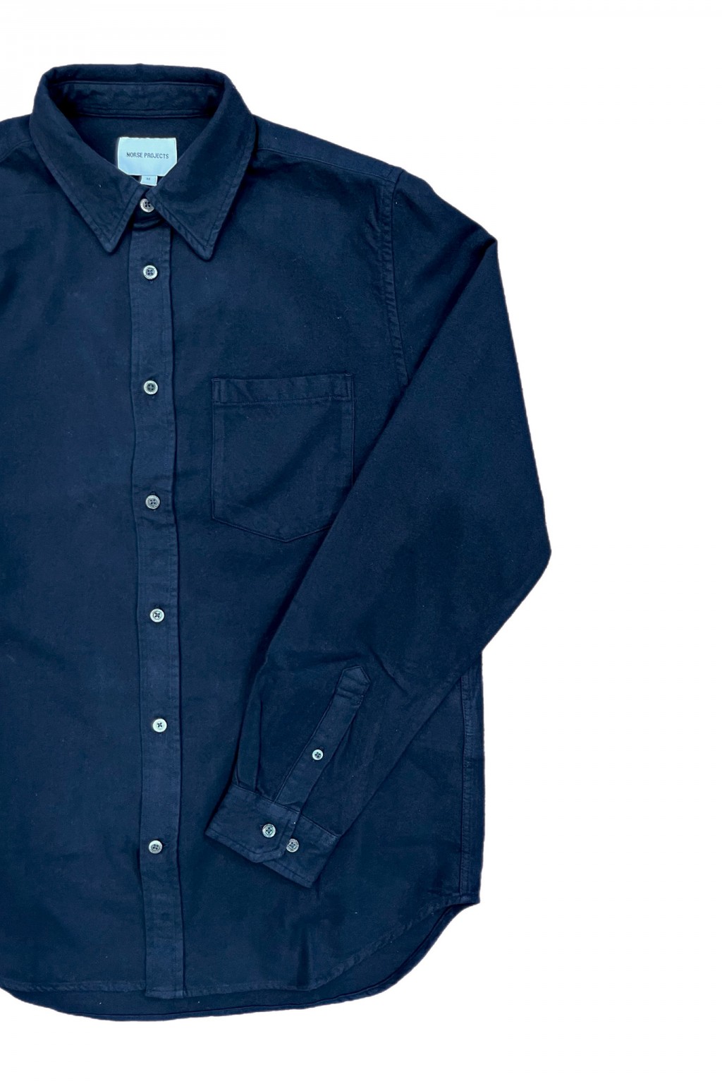 Norse Projects Osvald Flannel Shirt Dark Navy