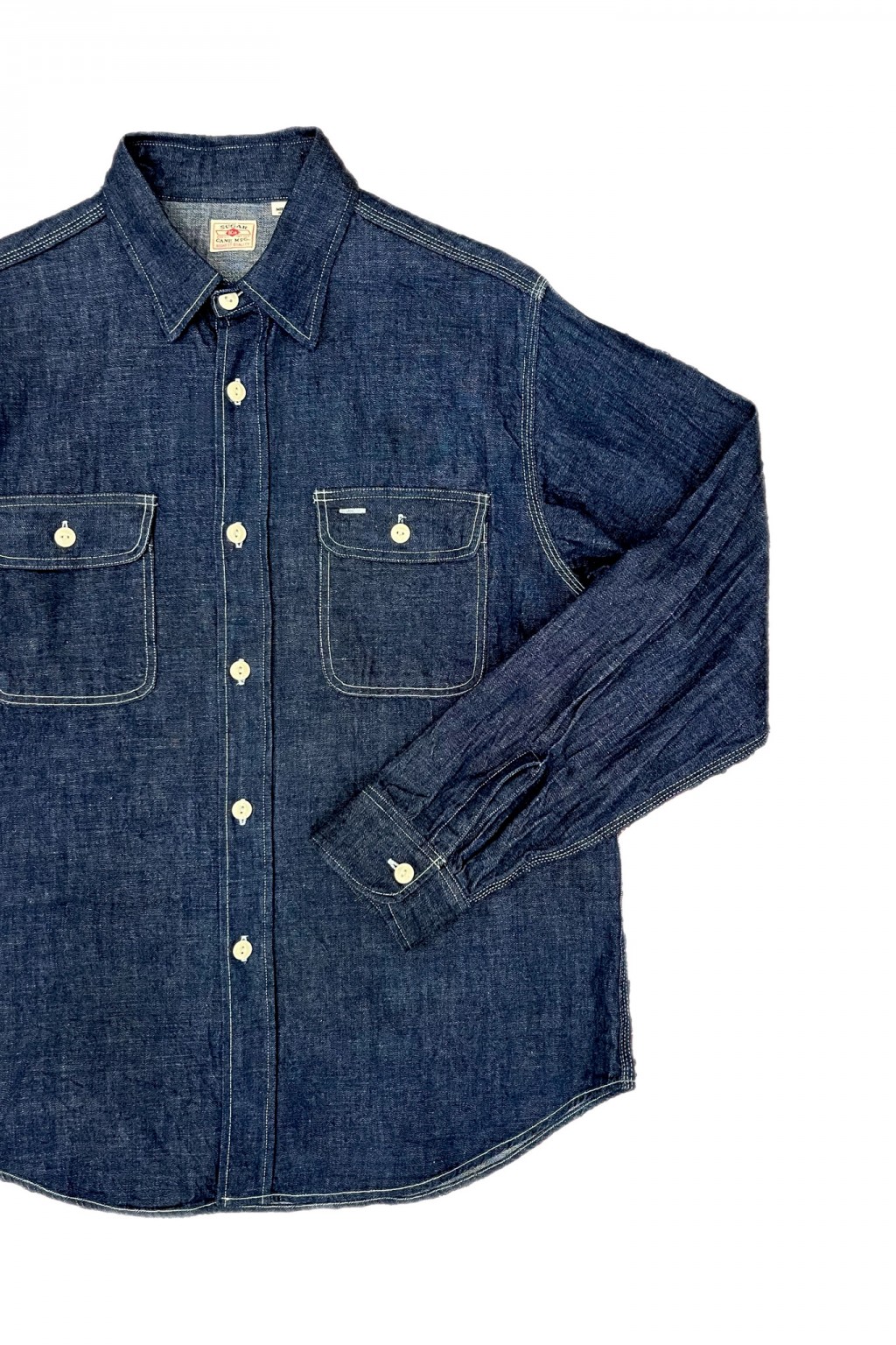 Sugar Cane Work Shirt Blue Denim
