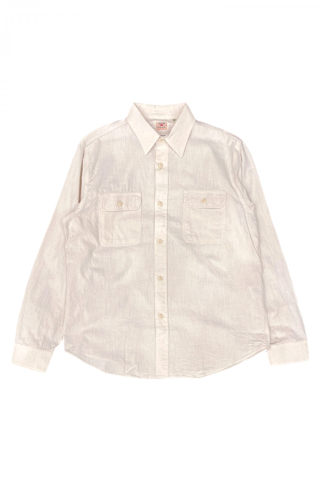 Sugar Cane Work Shirt White Chambray