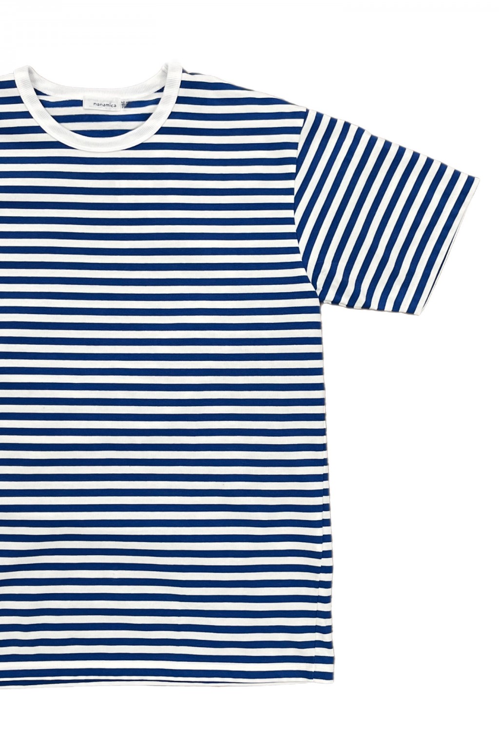Nanamica COOLMAX St. Jersey Tee Royal Blue x White - Made in Japan