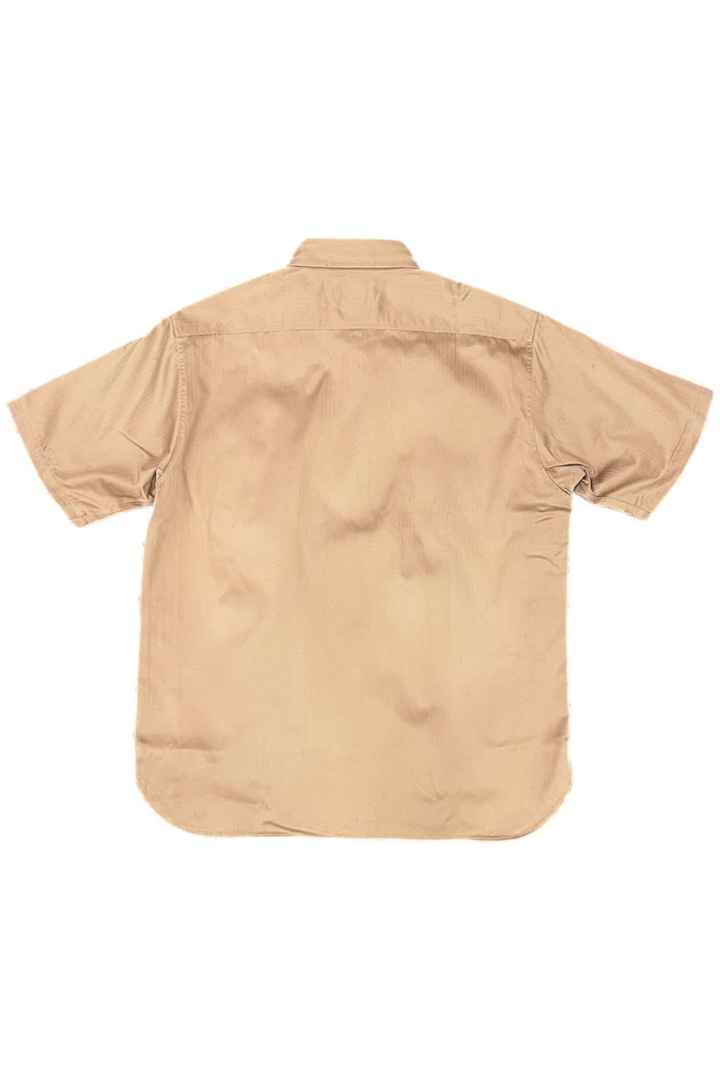 Buzz Rickson's S/S Work Shirt Beige Herringbone