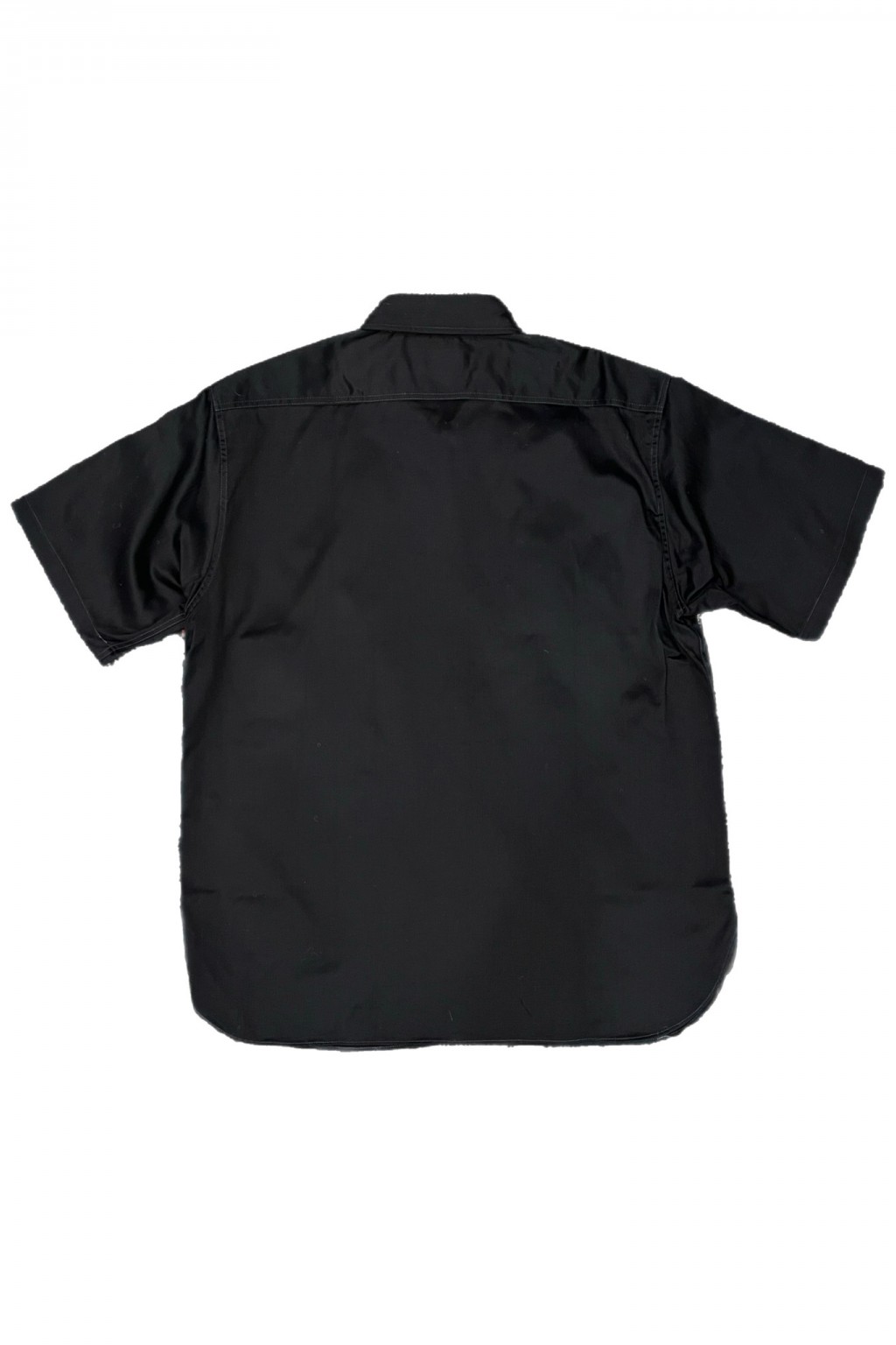 Buzz Rickson's S/S Work Shirt Black Herringbone - Made in Japan
