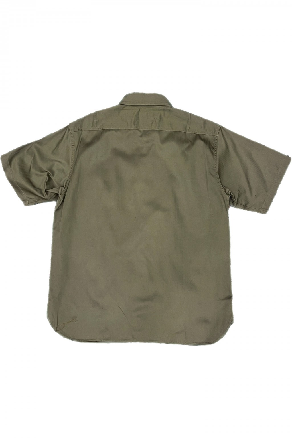 Buzz Rickson's S/S Work Shirt Olive Herringbone