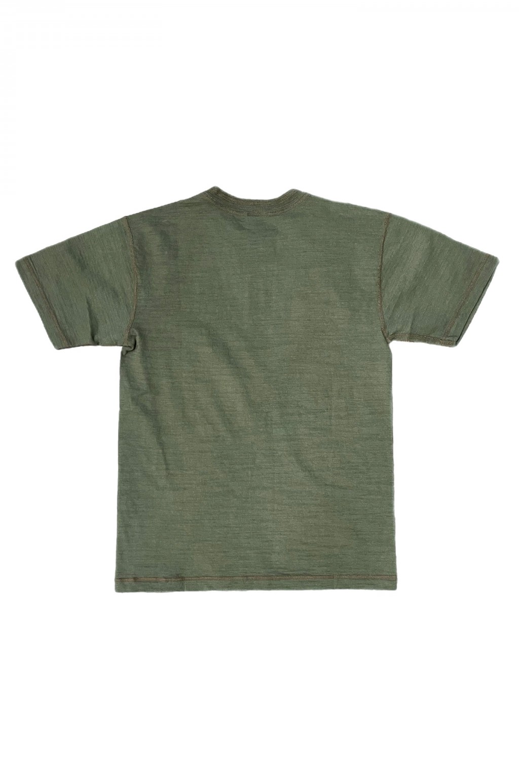Buzz Rickson's Slub Yarn Henley Neck T-Shirt Olive