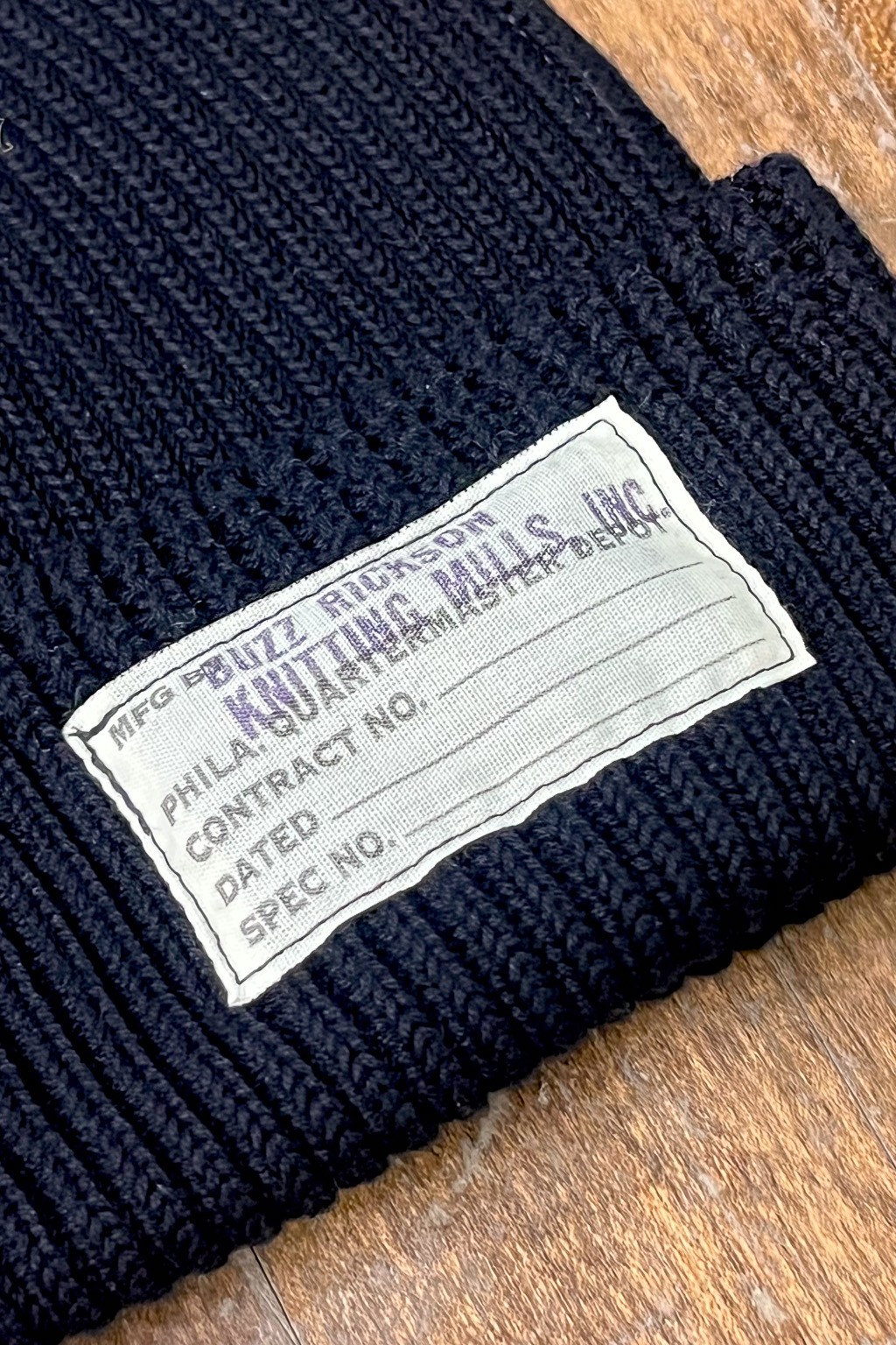 Buzz Rickson's Cotton Watch Cap Black