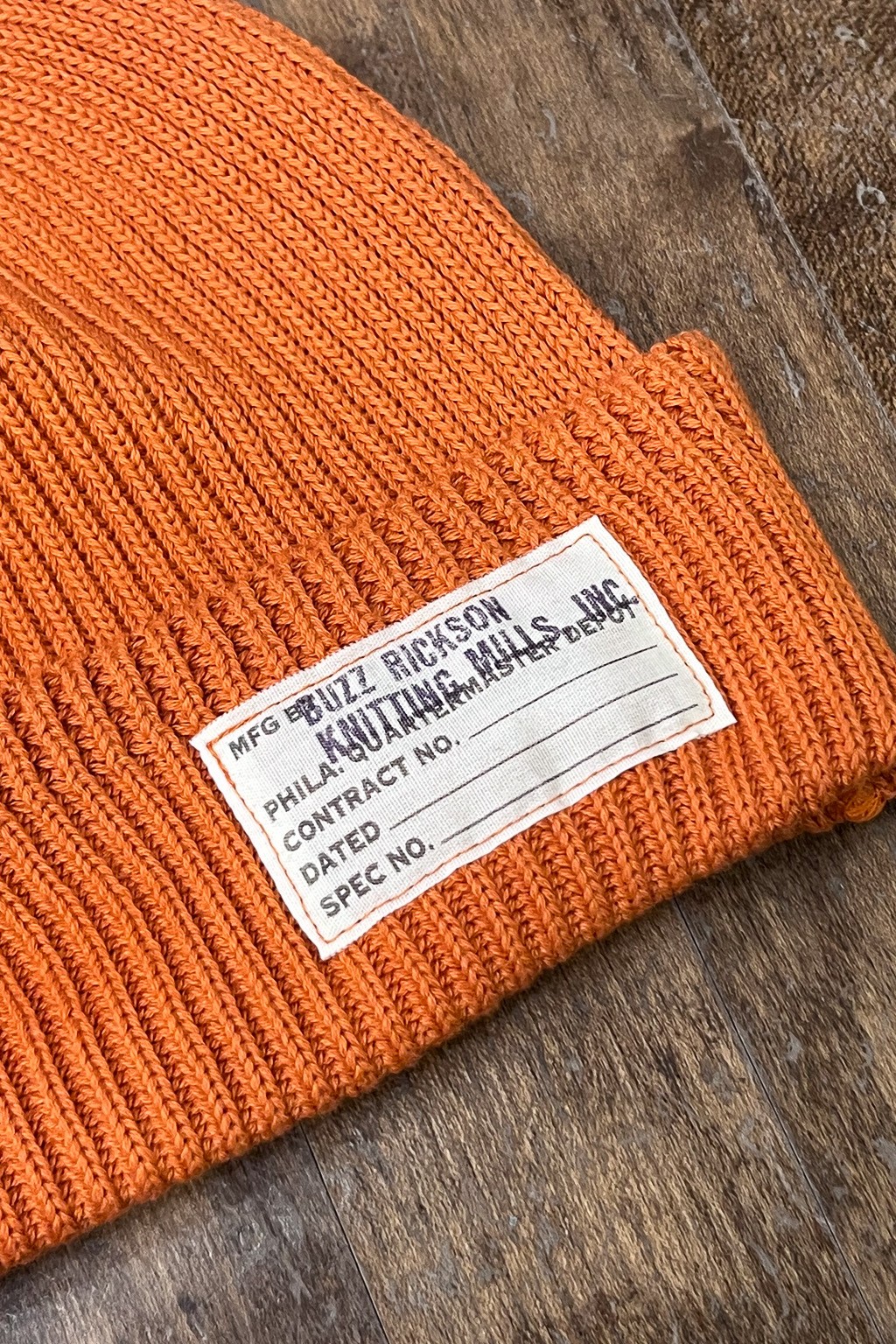 Buzz Rickson's Cotton Watch Cap Orange