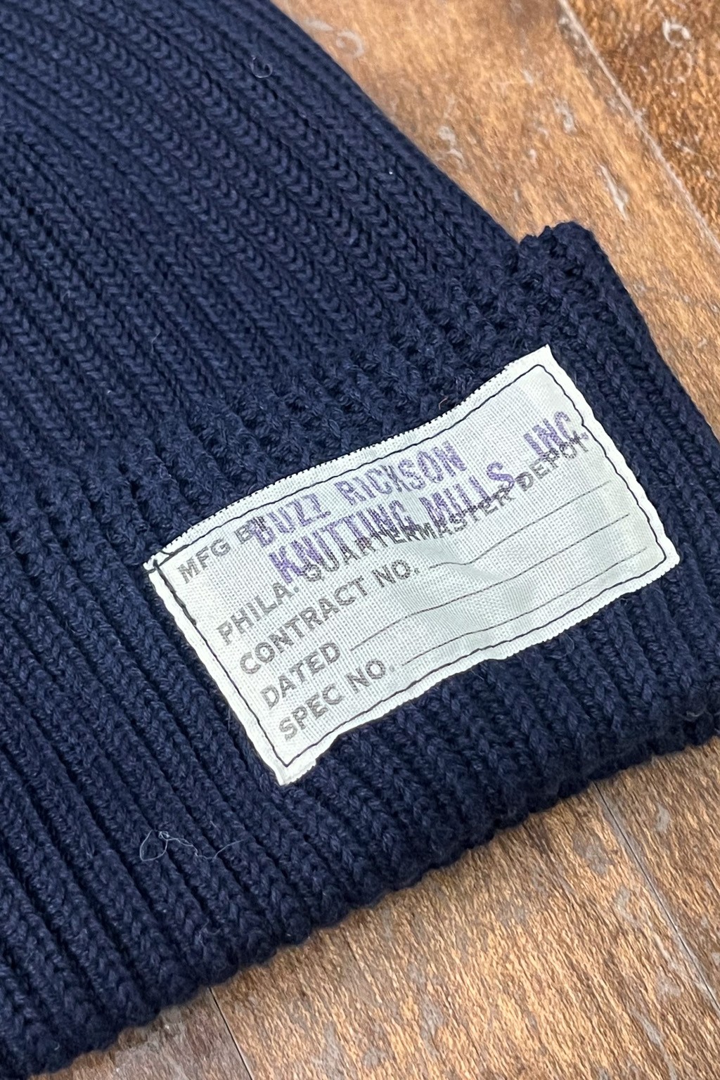 Buzz Rickson's Cotton Watch Cap Navy