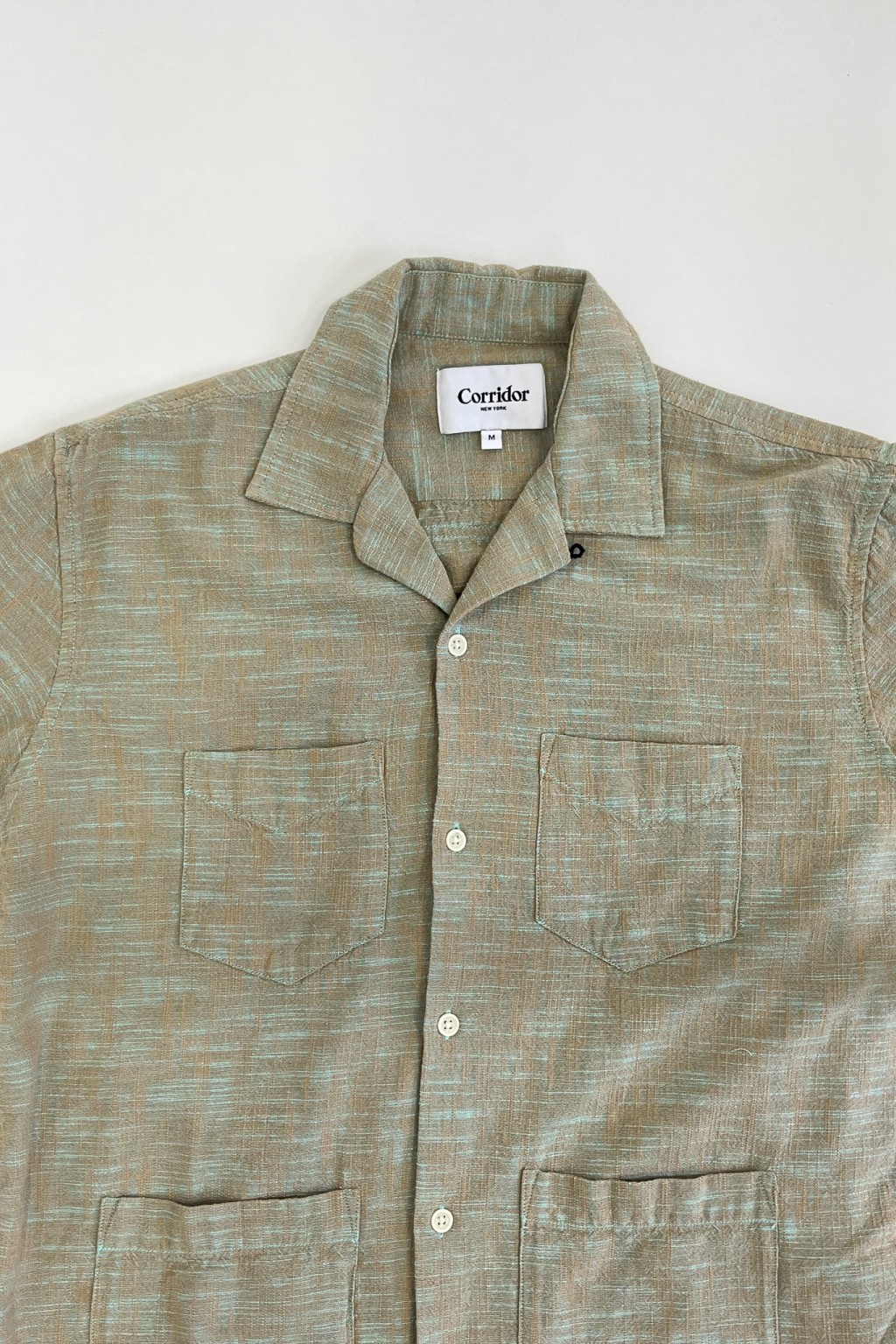 Corridor Slub Delave Summer Shirt Seafoam