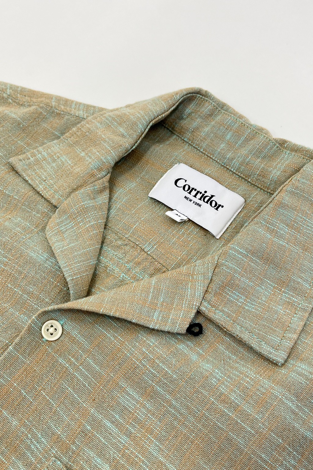 Corridor Slub Delave Summer Shirt Seafoam