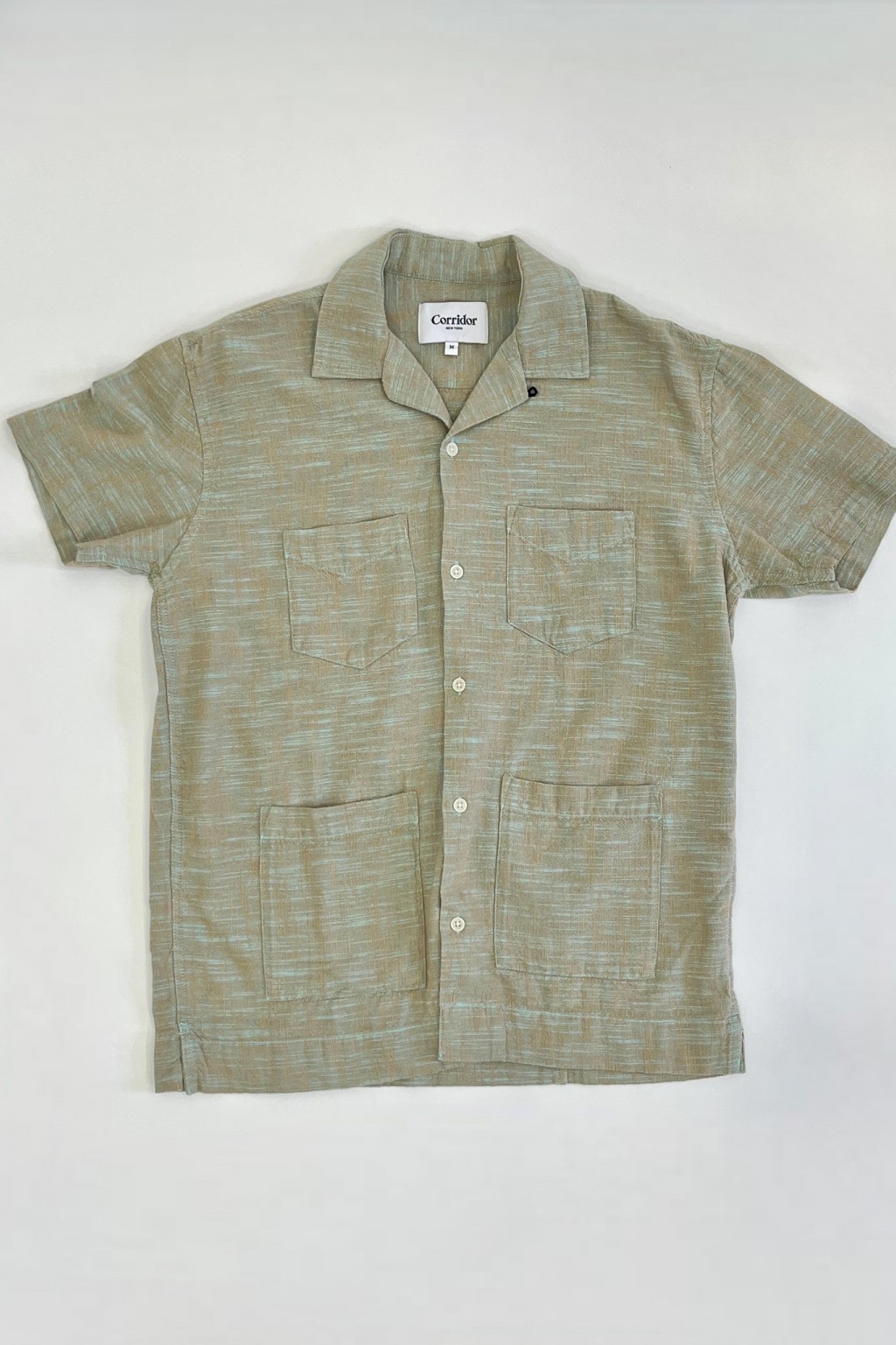 Corridor Slub Delave Summer Shirt Seafoam