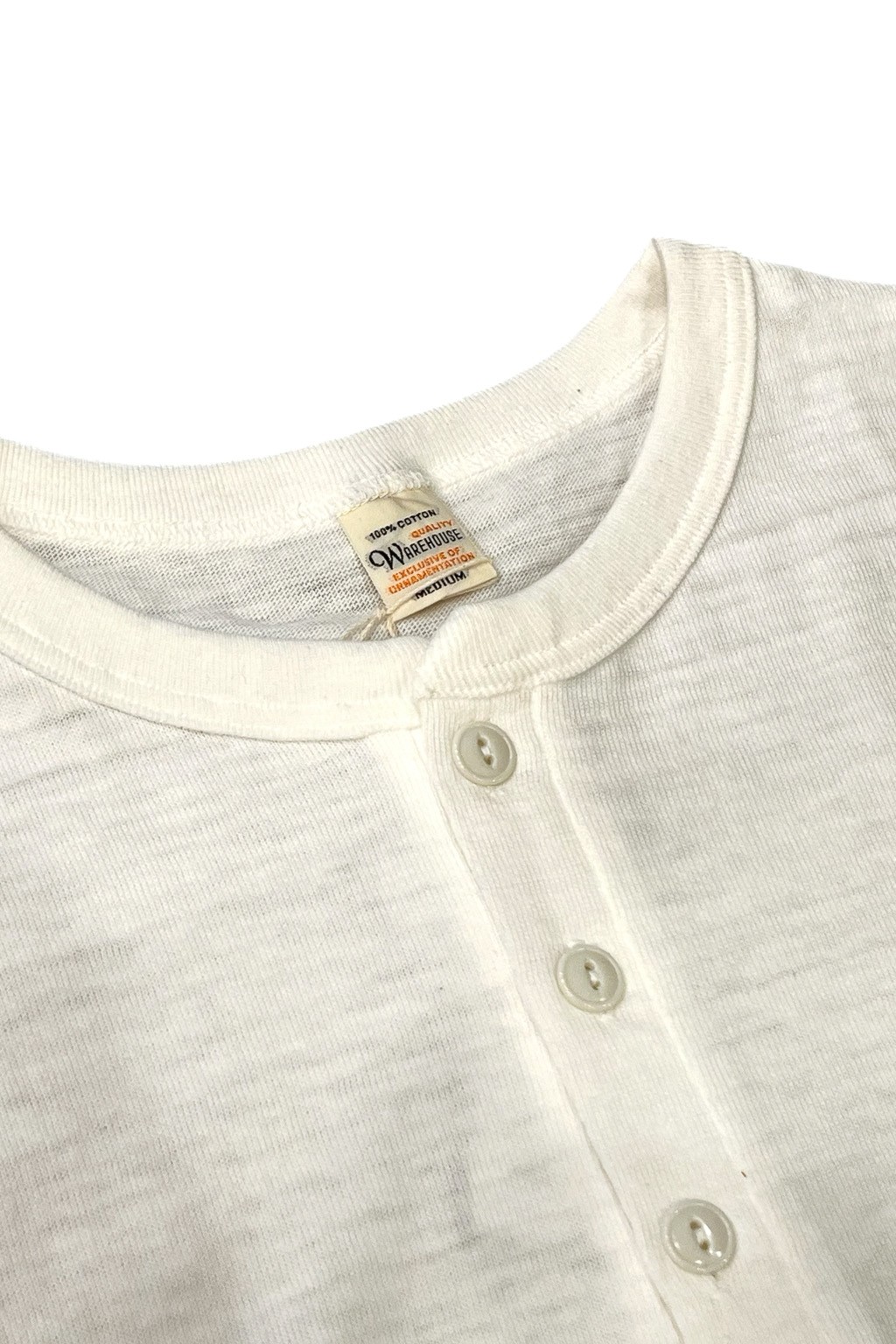 Warehouse & Co. Lot 4601 Henley Neck T-Shirt Off White