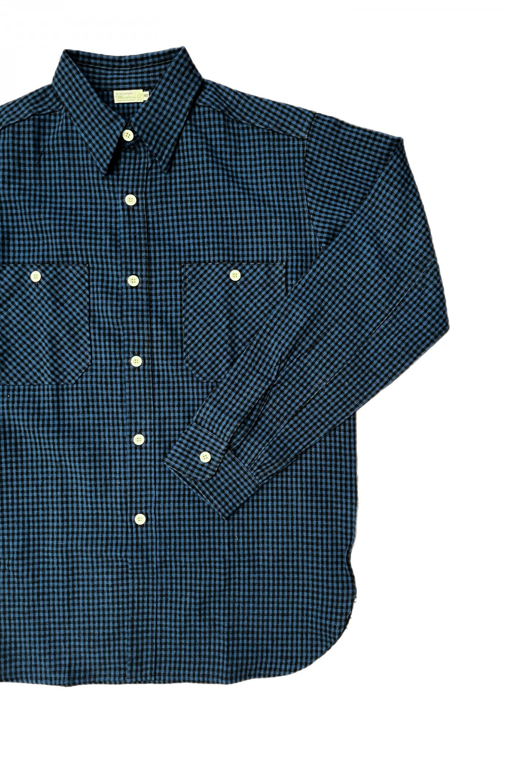 Warehouse & Co. Lot. 3055 Work Shirt Blue Gingham Check