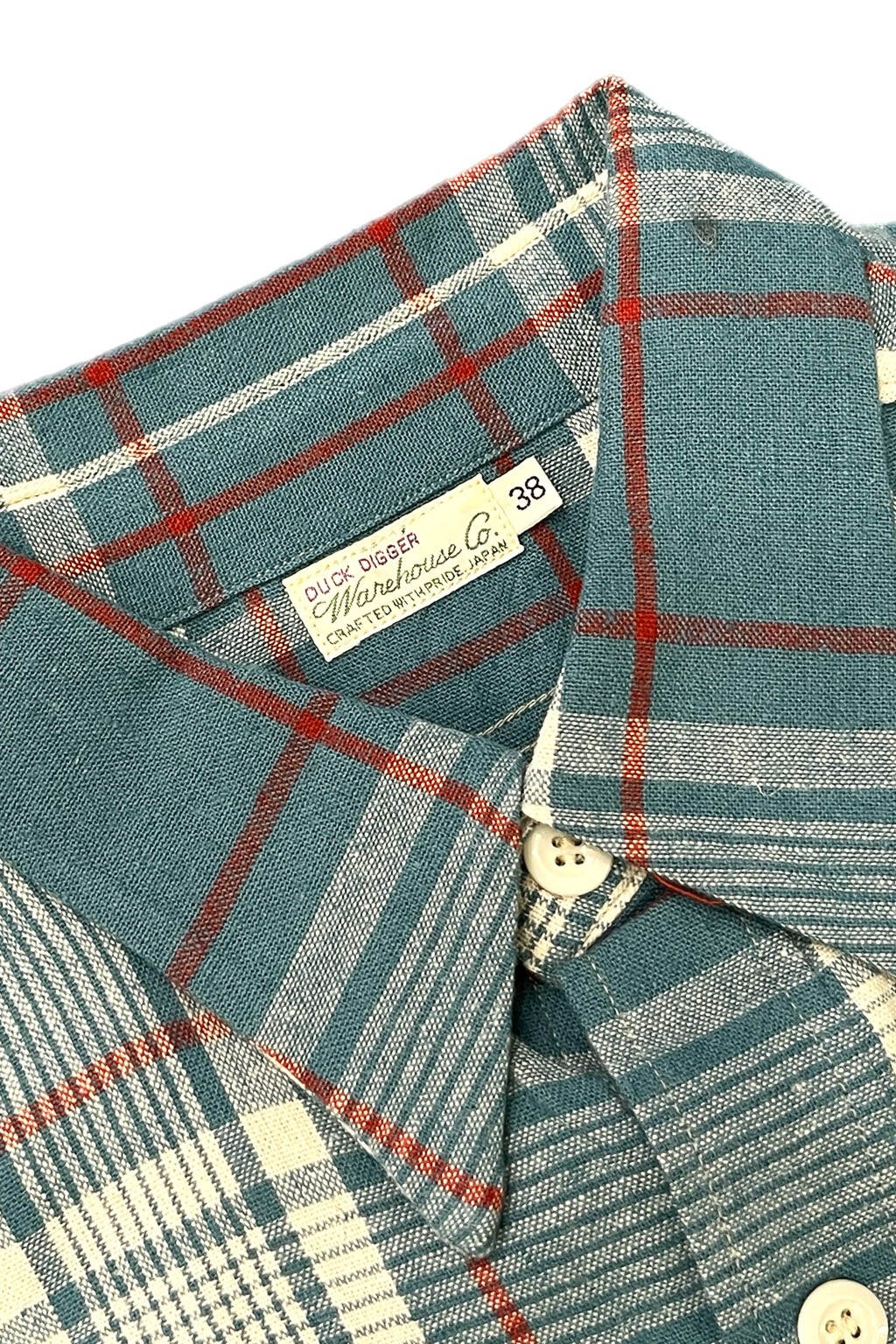 Warehouse & Co. Lot. 3055 Work Shirt Sax Check - Made in