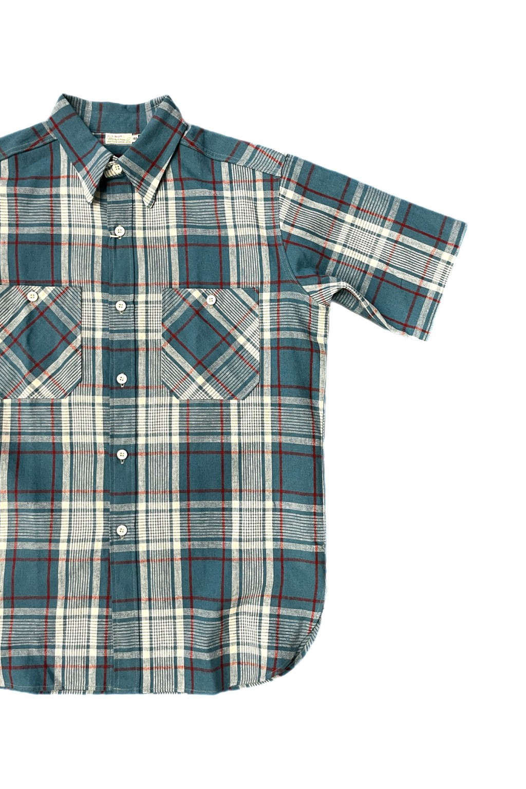 Warehouse & Co. Lot. 3056 S/S Work Shirt Sax Check