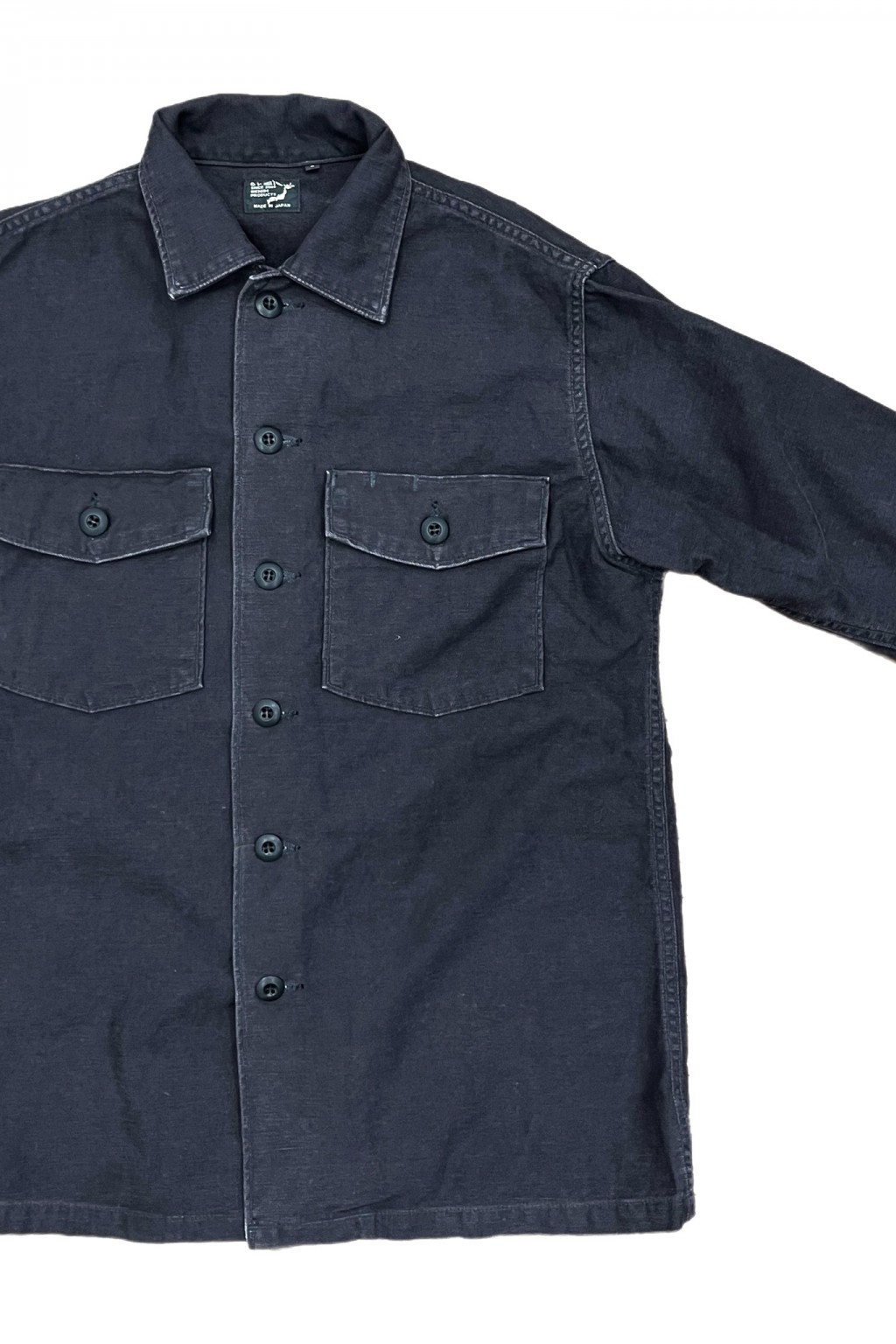Orslow US Army Fatigue Shirt Black Stone 61S - Made in Japan