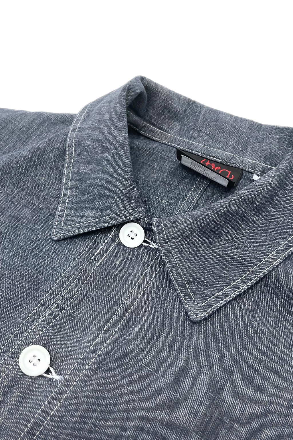 AMERI　OVER CHAMBRAY JACKET COAT Elvis jacket | Bleached-out denim | A.P.C. Ready-to-Wear