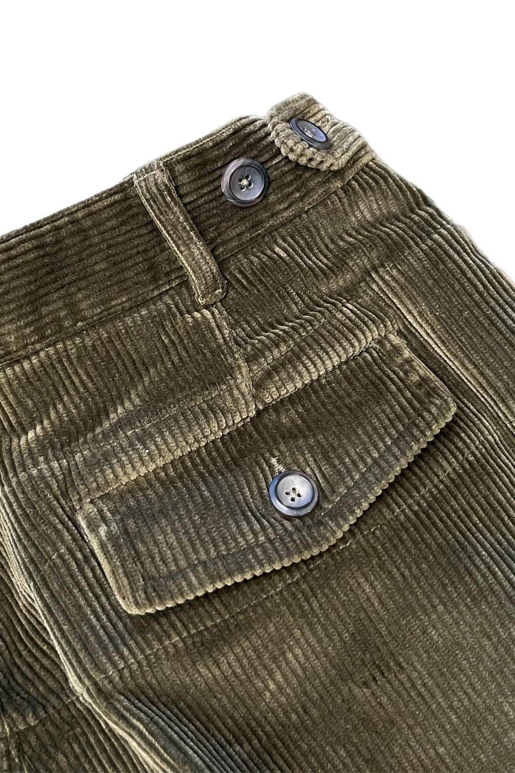 Drake's Games Trousers Olive Corduroy