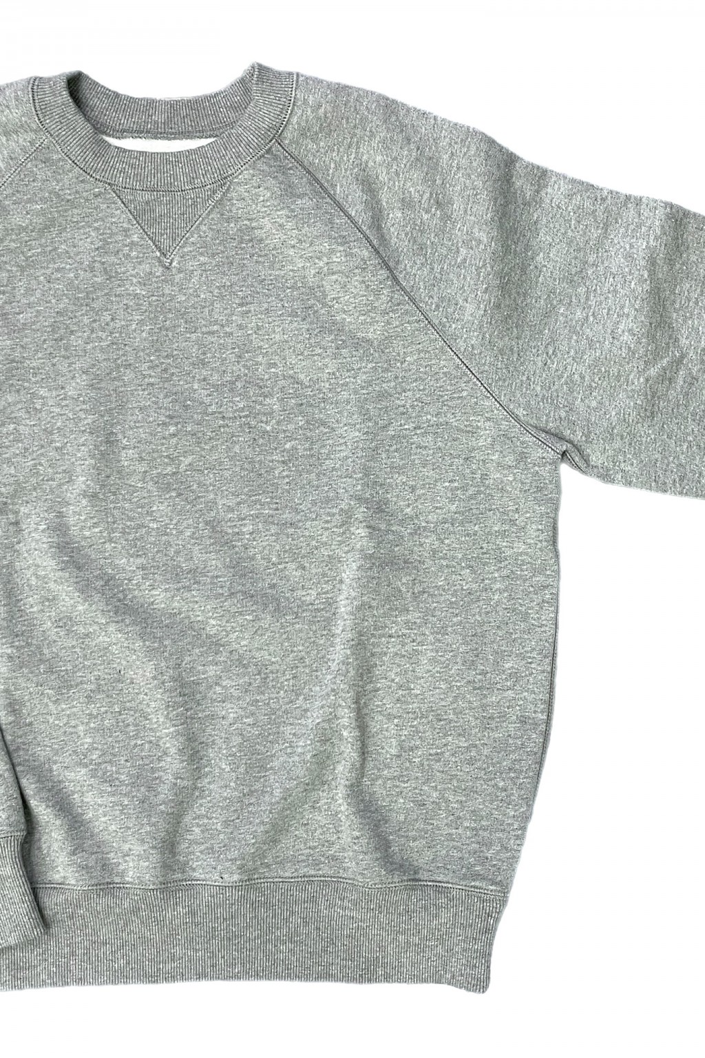 Drake's Brushed Cotton Jersey Sweatshirt Grey