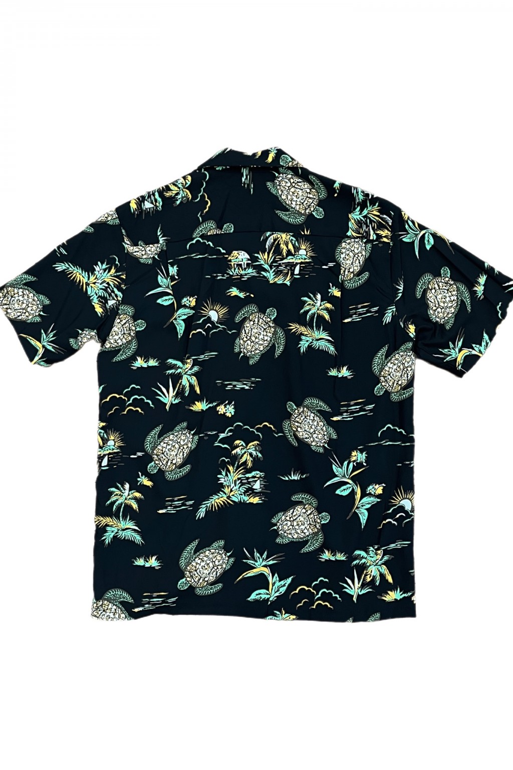 Two Palms Turtles Shirt Black