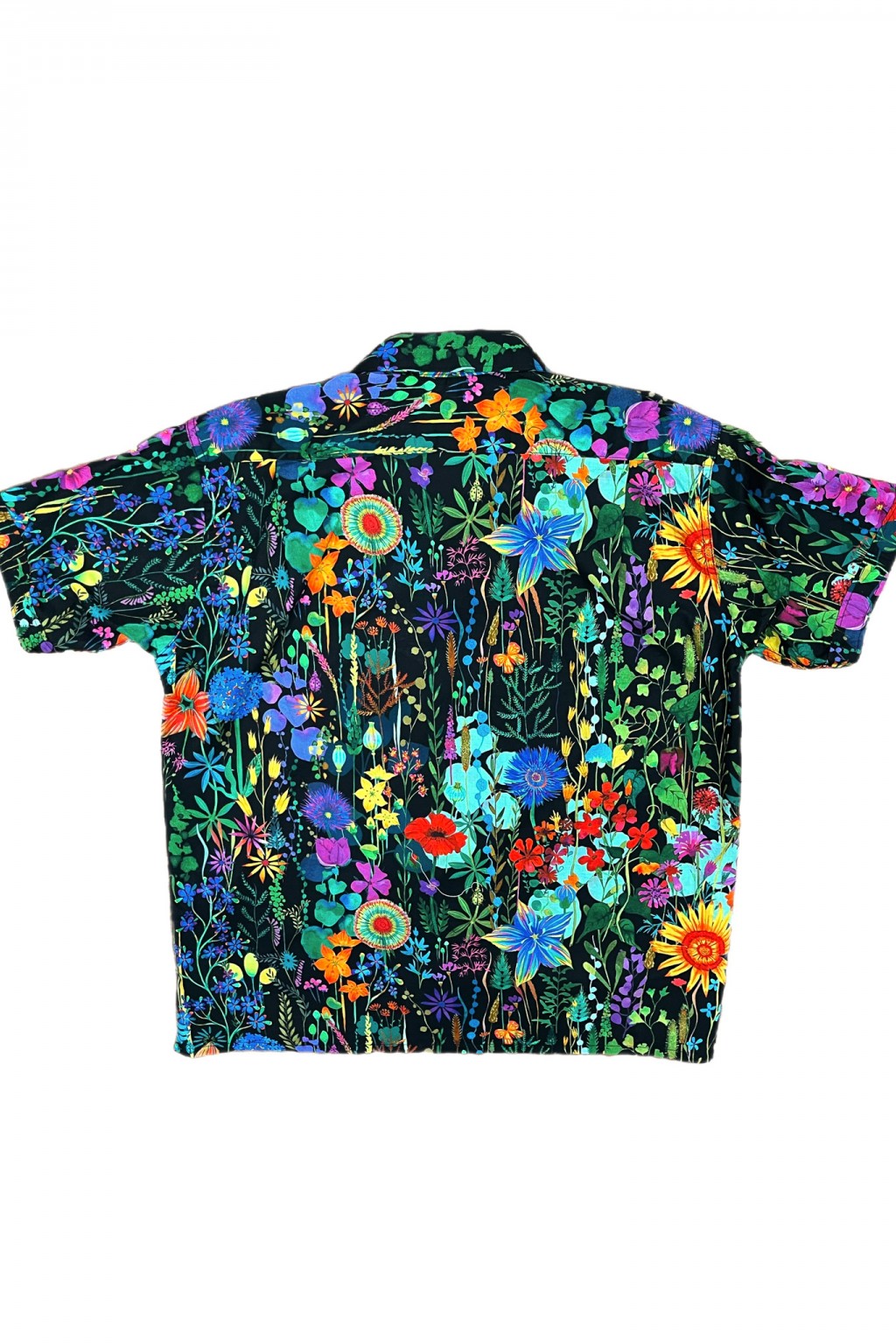 【新品】Engineered Garments 26SS Camp Shirt Engineered Garments Camp Shirt Black Cotton Floral Lawn - Made in