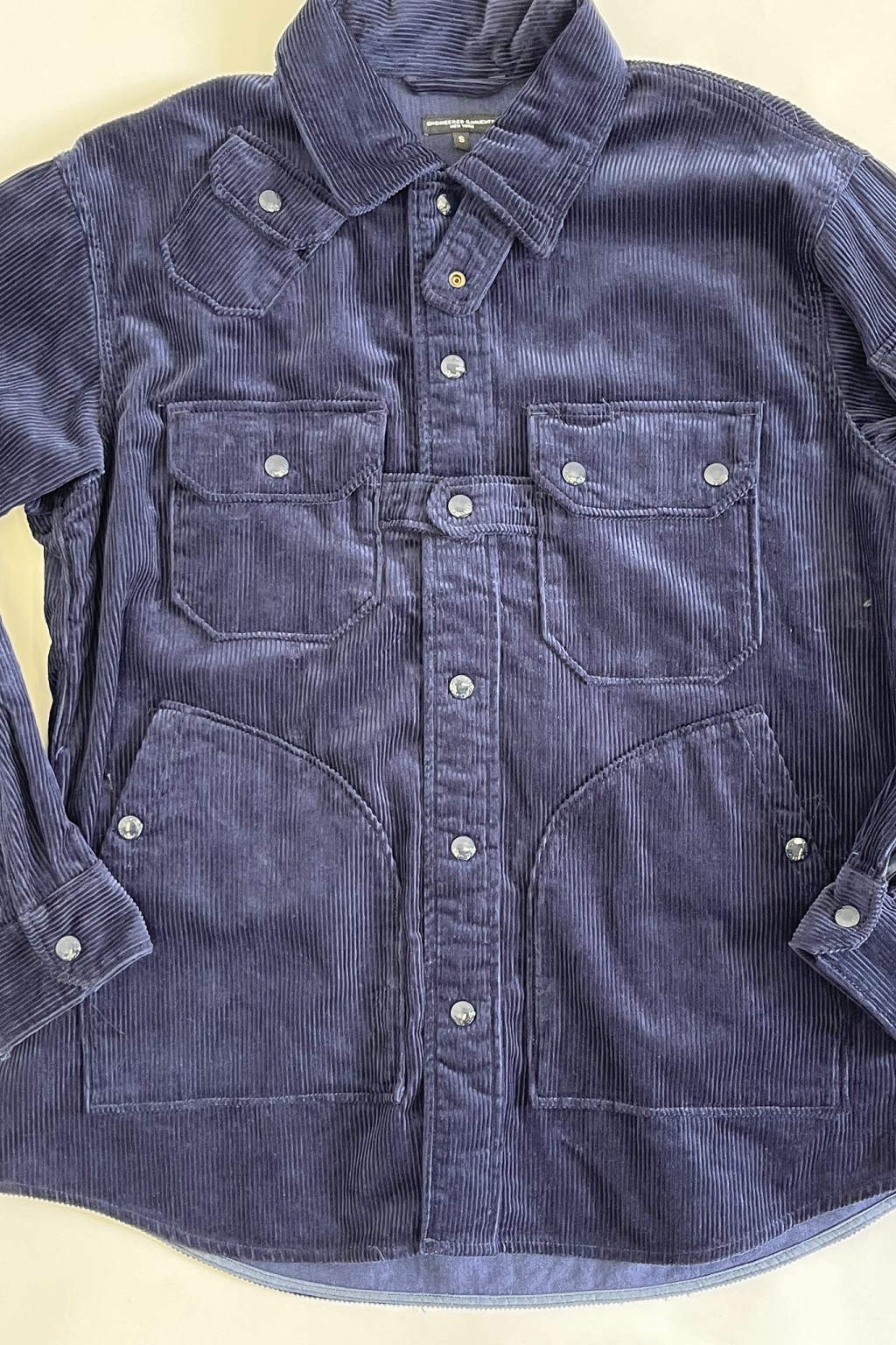 Engineered Garments Explorer Shirt Jacket Navy 8W Corduroy - Made