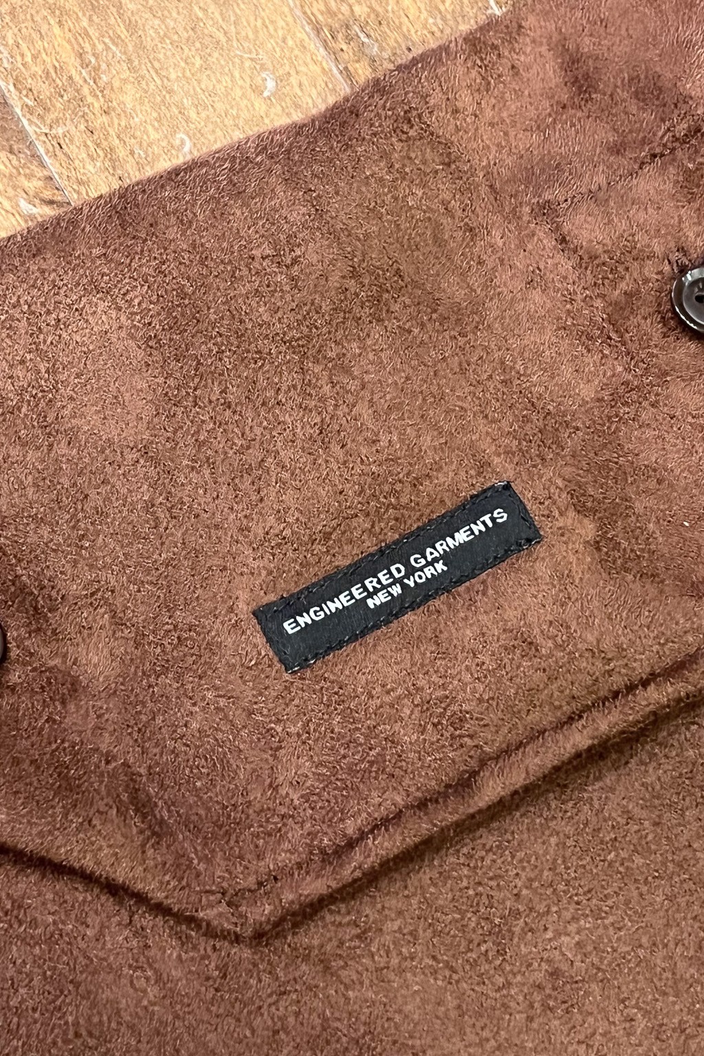 Engineered Garments Shoulder Pouch Brown Polyester Fake Suede