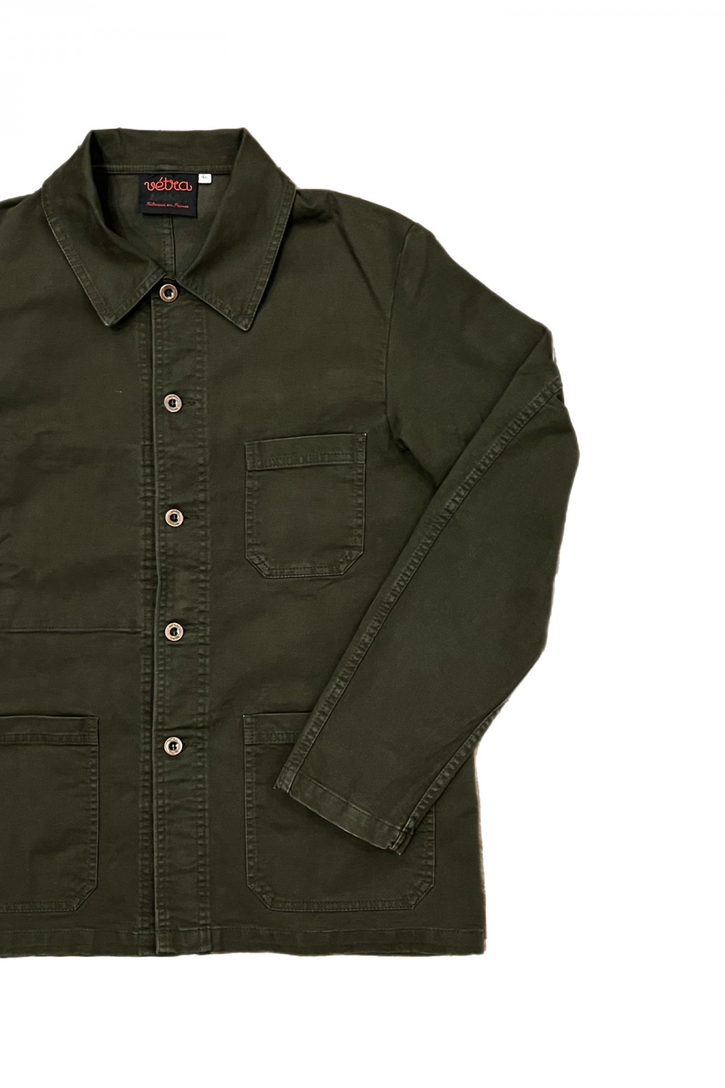 Vetra Chore Coat Khaki Broken Twill