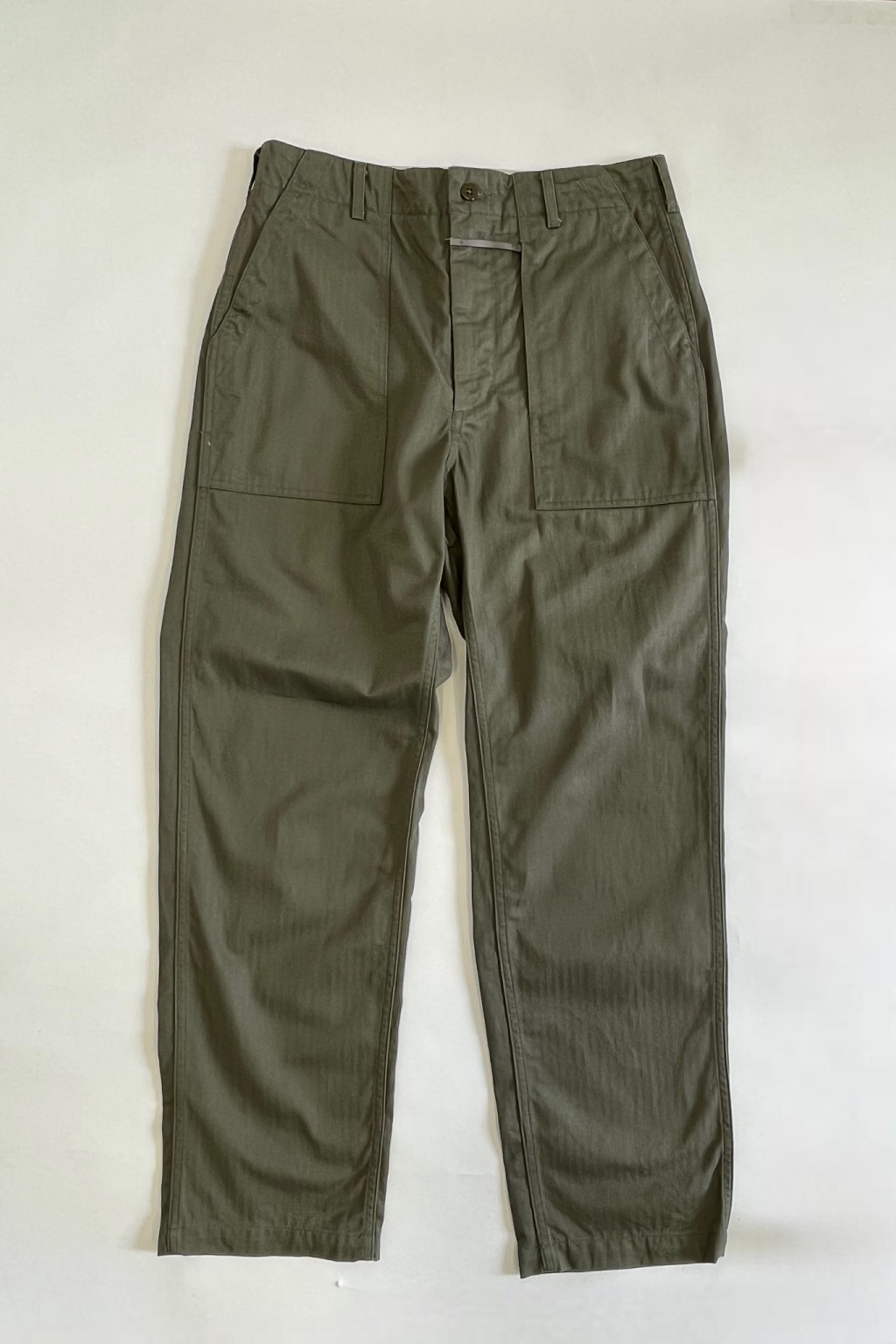 Engineered Garments Fatigue Pant Olive Cotton Herringbone Twill