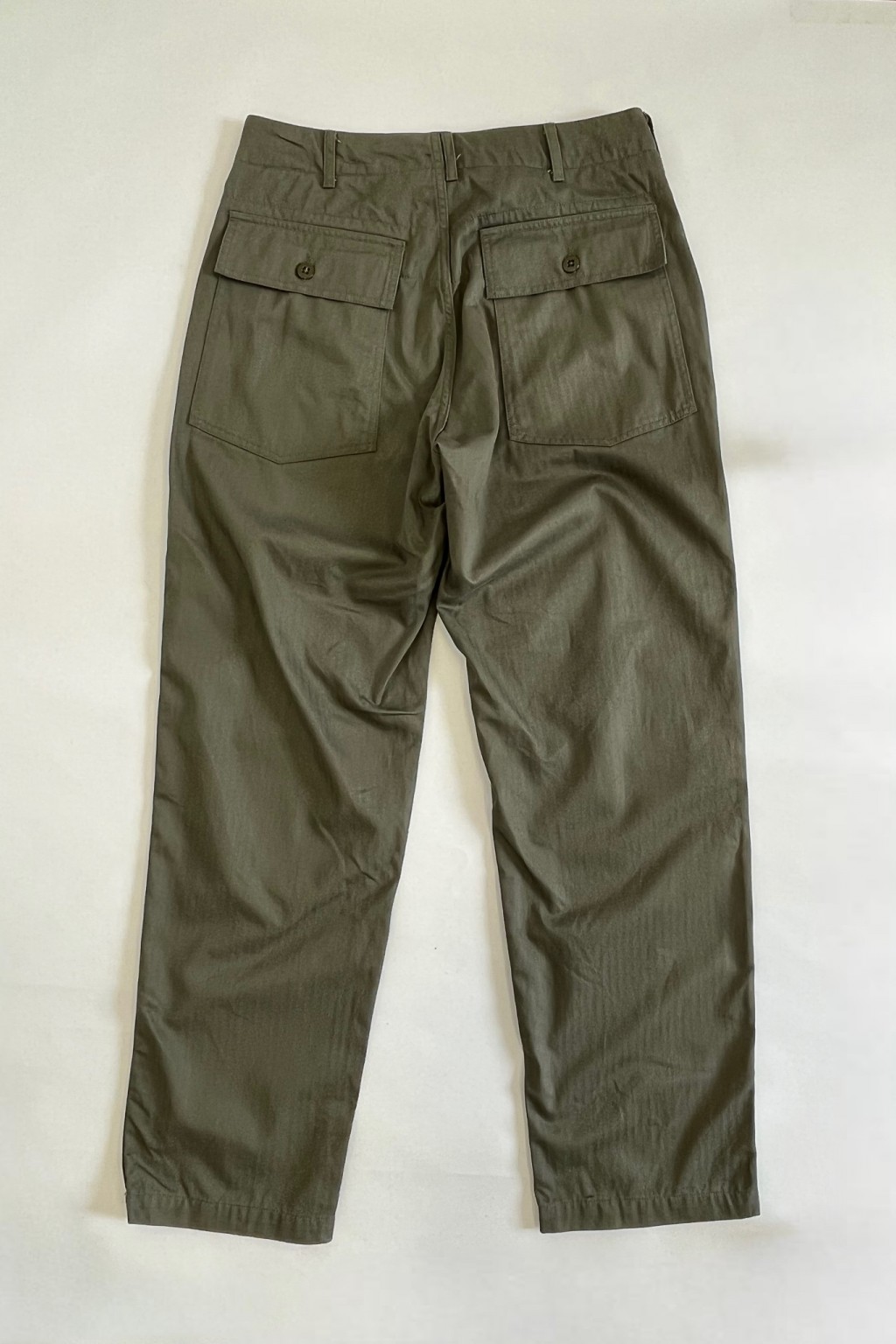 Engineered Garments Fatigue Pant Olive Cotton Herringbone Twill