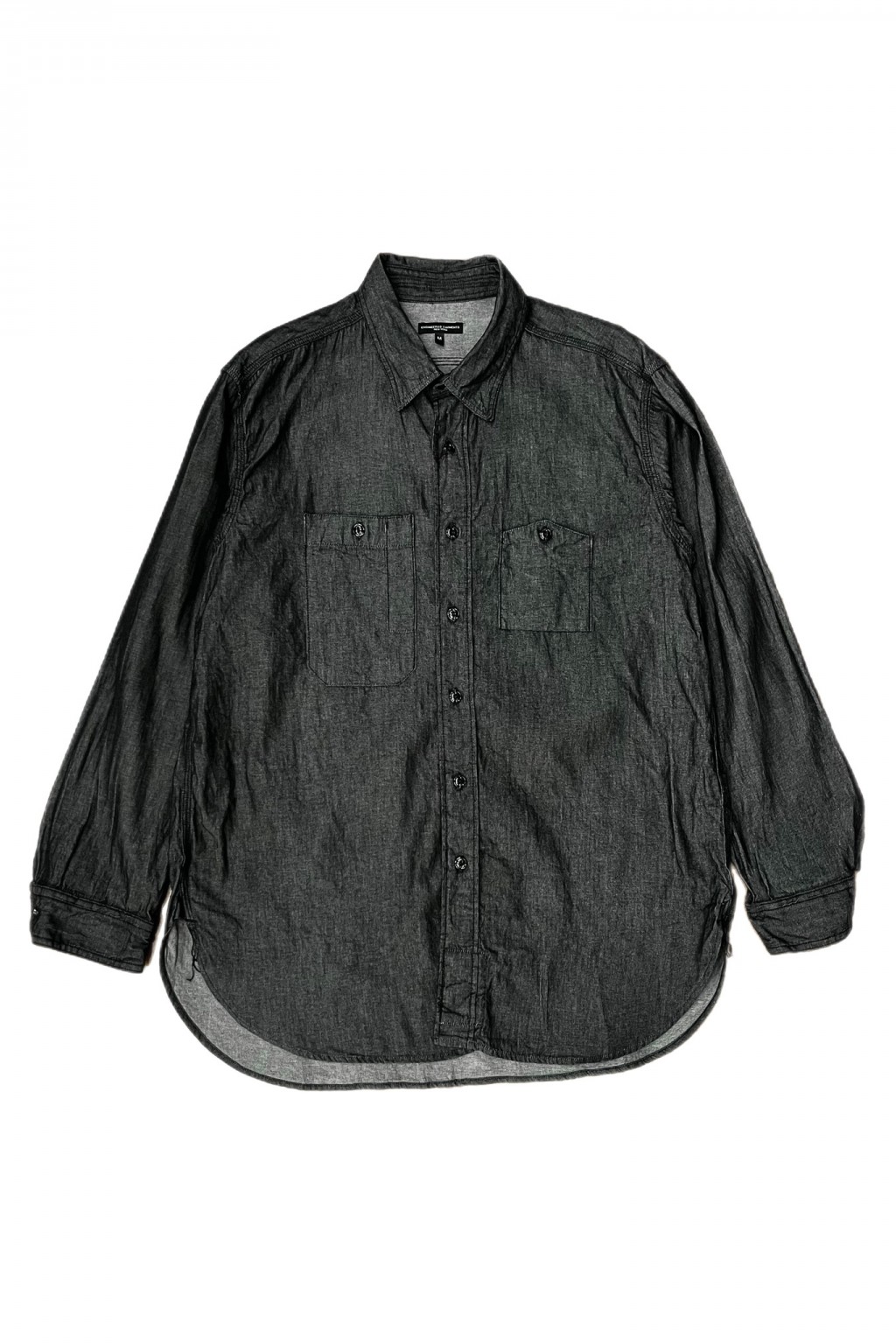 Engineered Garments Work Shirt Black Cotton Denim Shirting