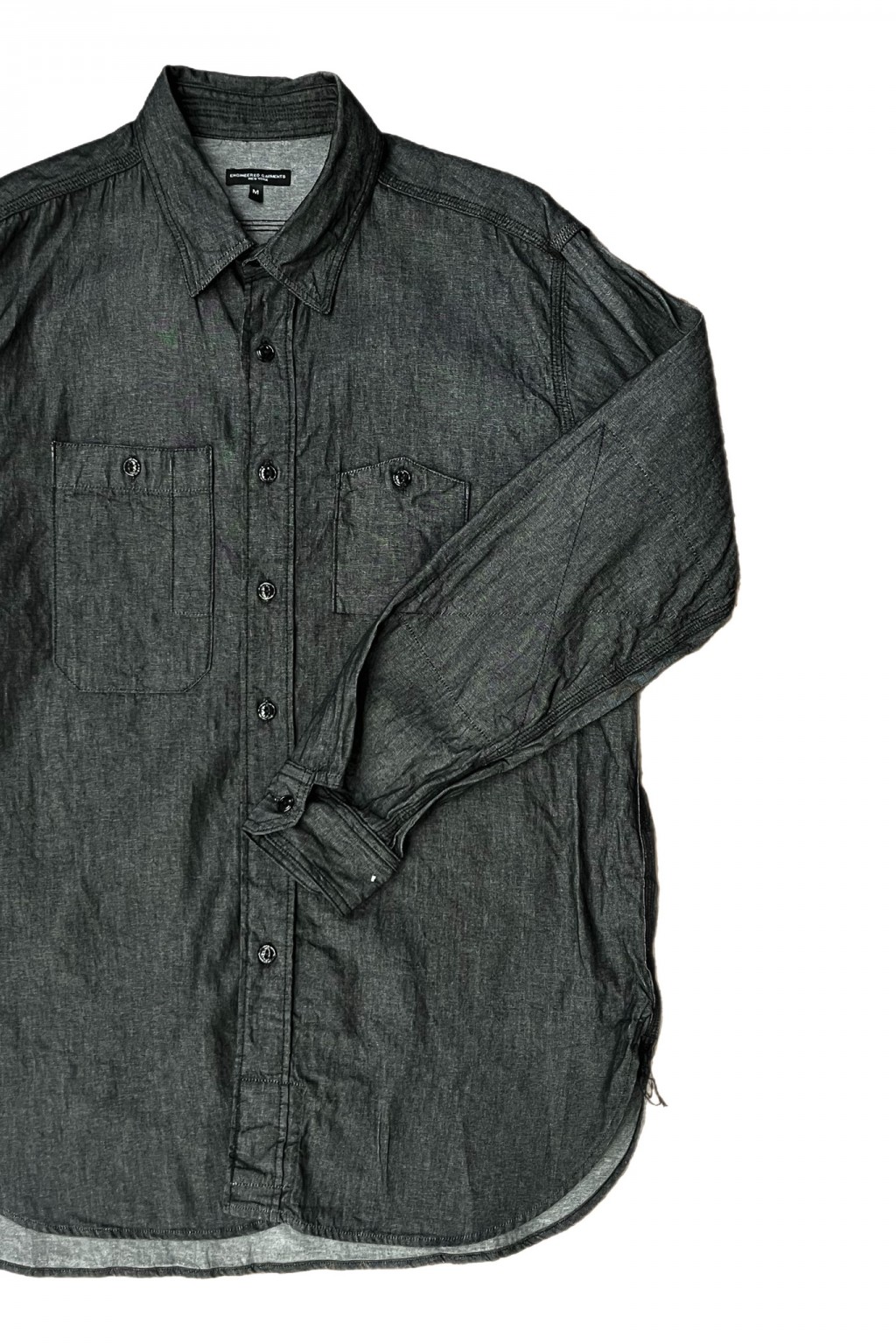 Engineered Garments Work Shirt Black Cotton Denim Shirting