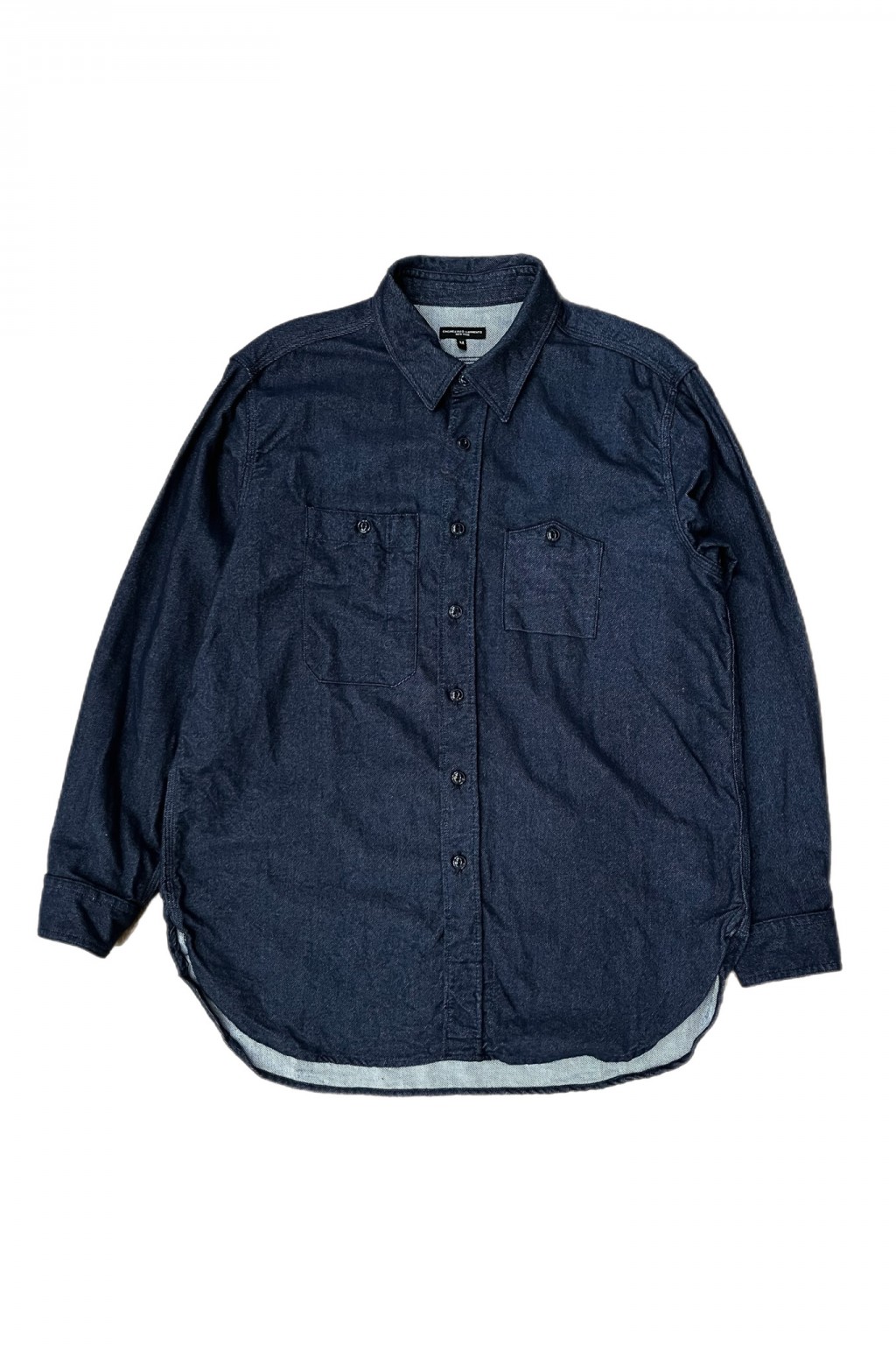 Engineered Garments Work Shirt Indigo Cotton Denim Flannel