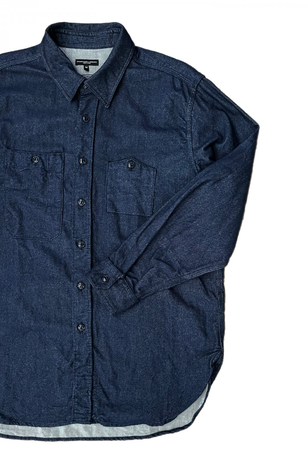 Engineered Garments Work Shirt Indigo Cotton Denim Flannel