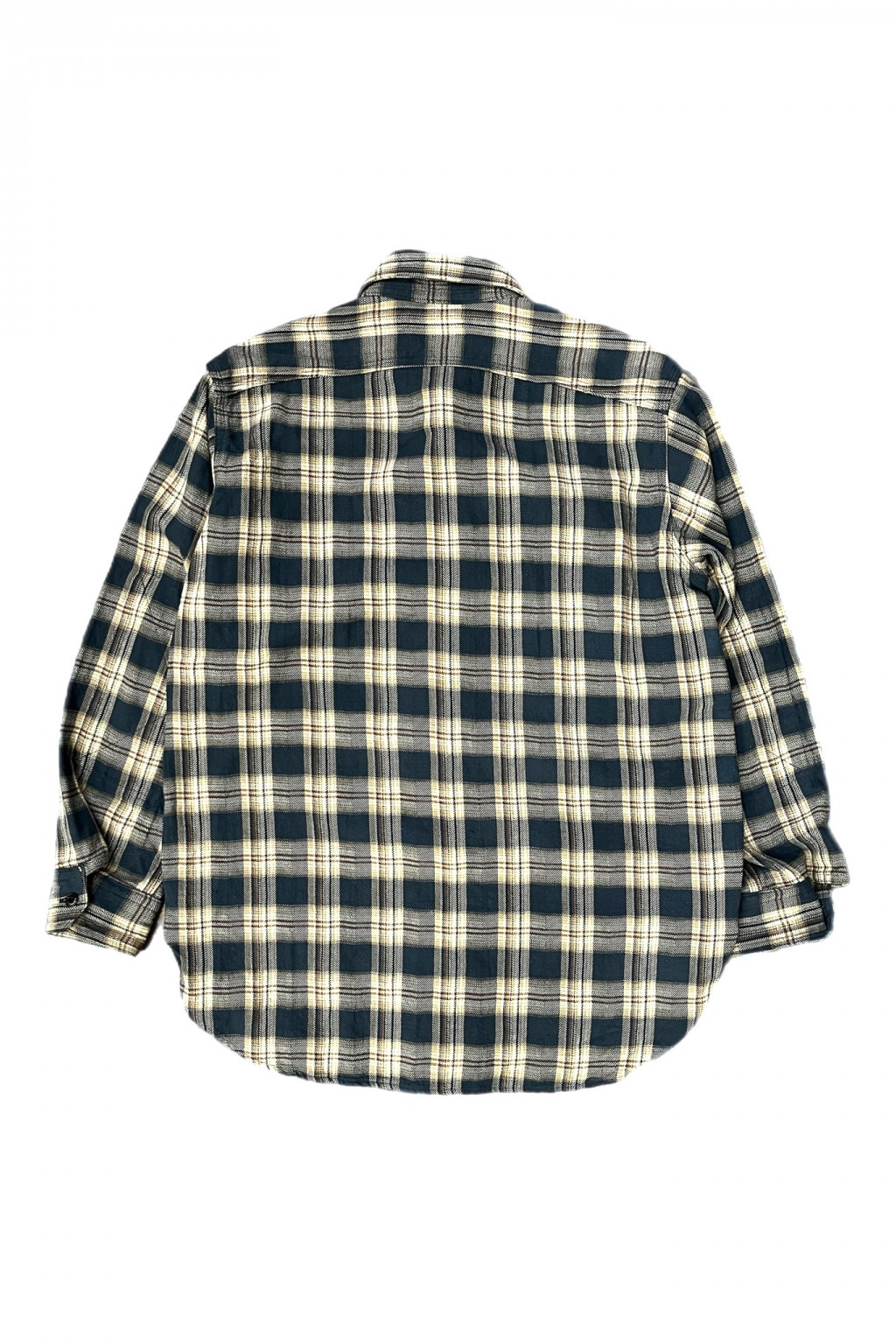 Engineered Garments Work Shirt Navy Cotton Plaid JQ