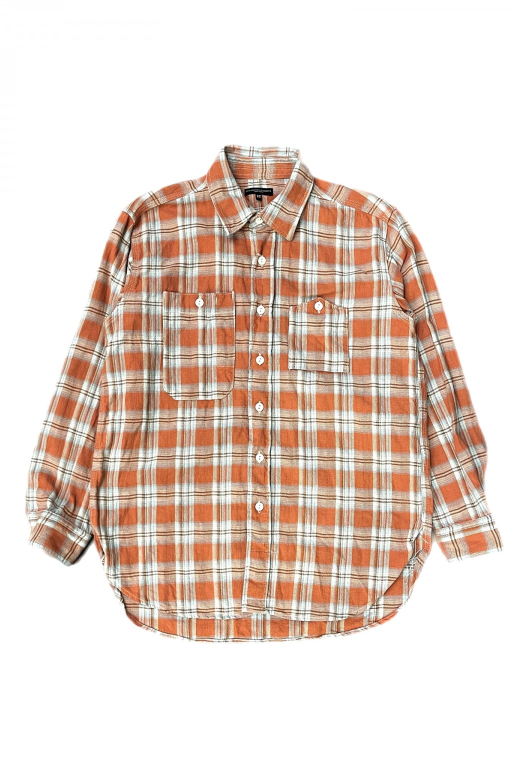 Engineered Garments Work Shirt Pink Cotton Plaid JQ