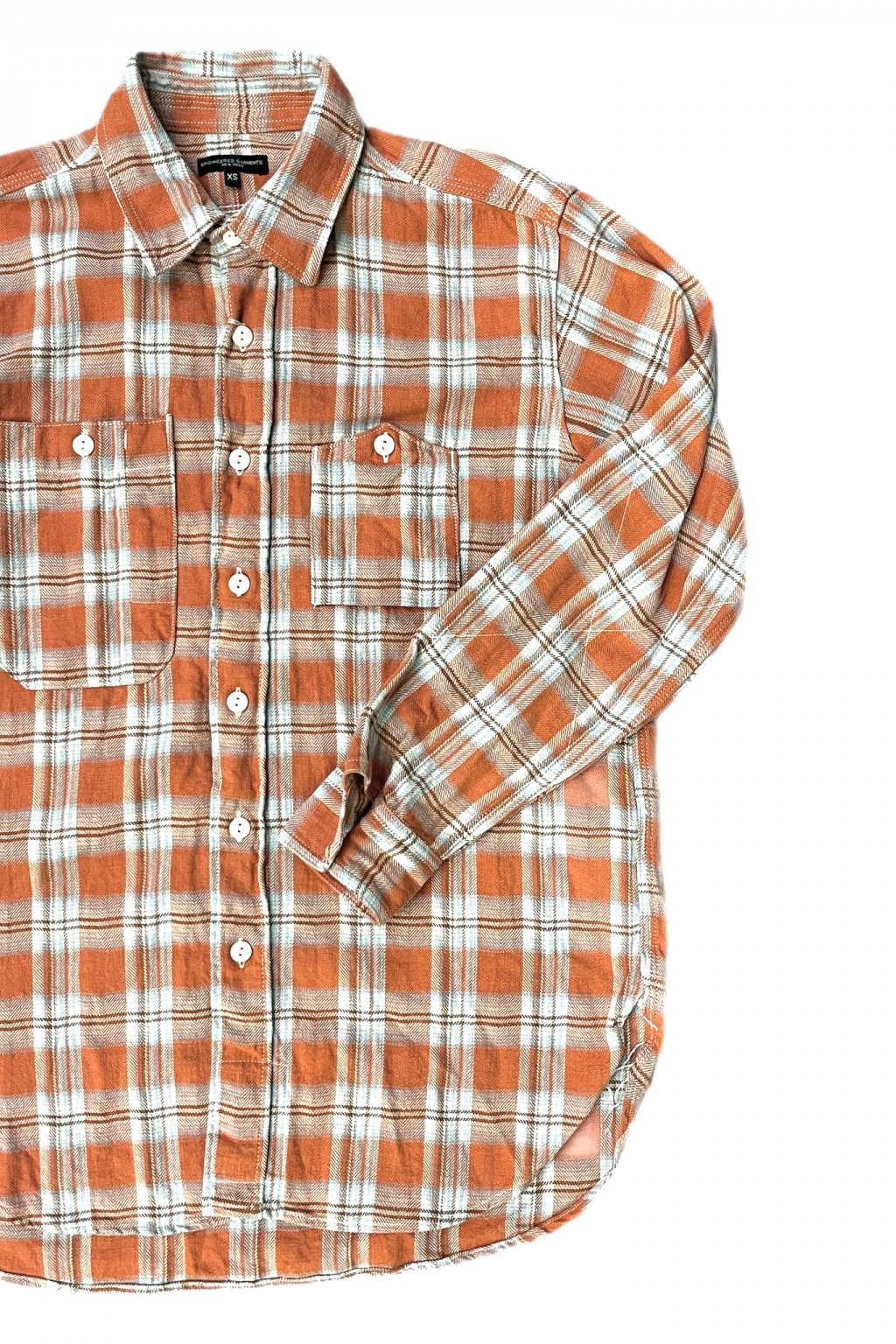 Engineered Garments Work Shirt Pink Cotton Plaid JQ