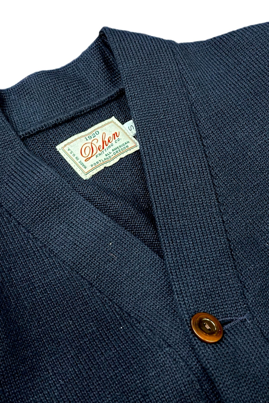 Dehen 1920 Classic Cardigan Dark Navy
