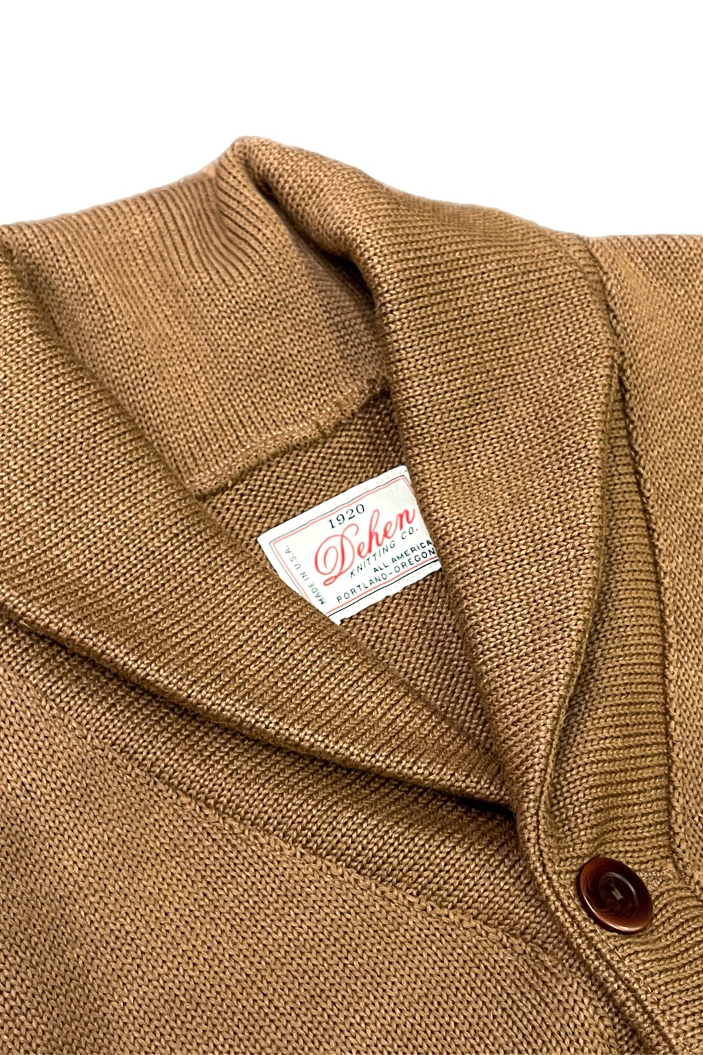 Dehen 1920 Shawl Sweater Coat Dark Tan