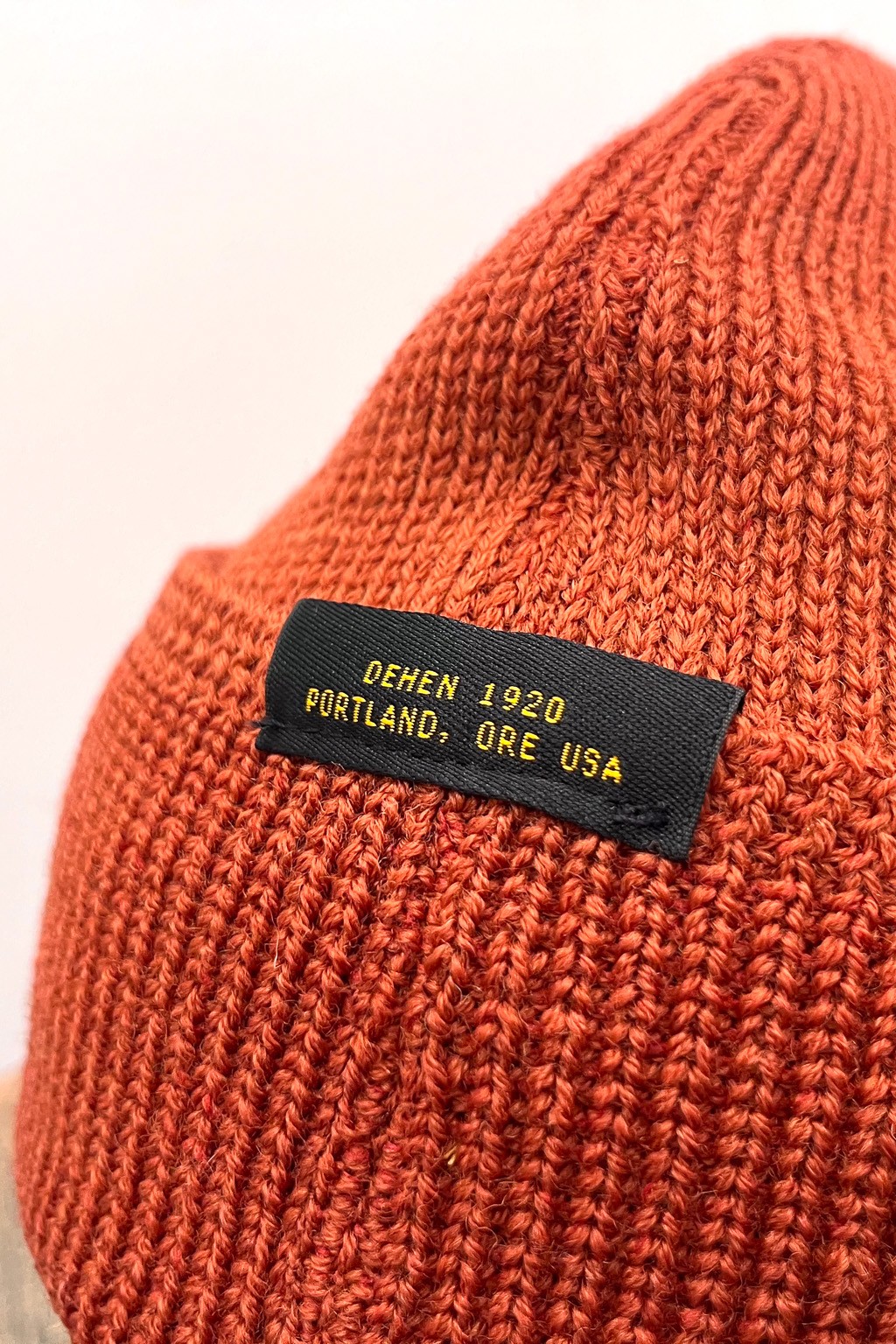Dehen 1920 Wool Knit Watch Cap Burnt Orange