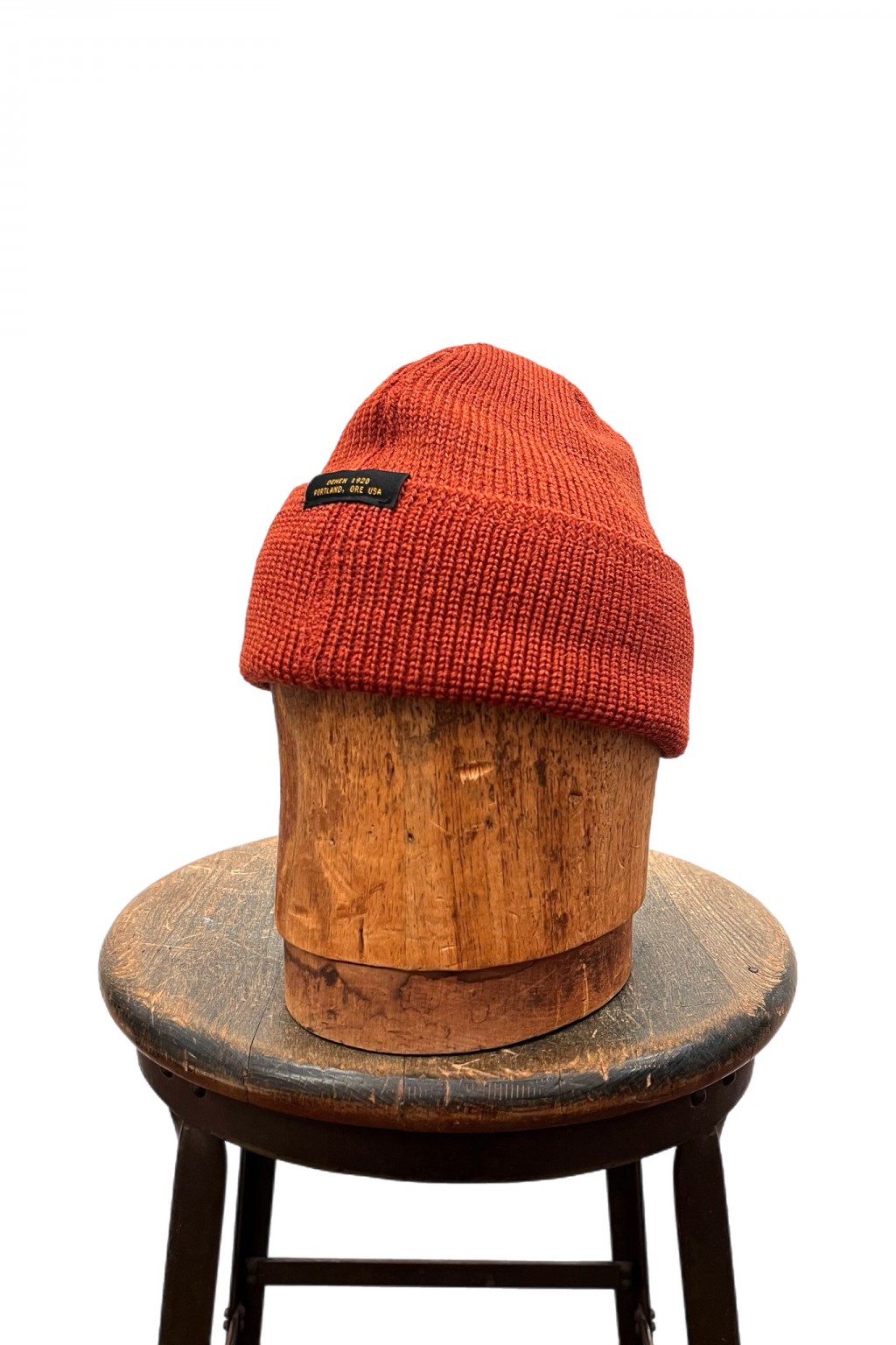 Dehen 1920 Wool Knit Watch Cap Burnt Orange