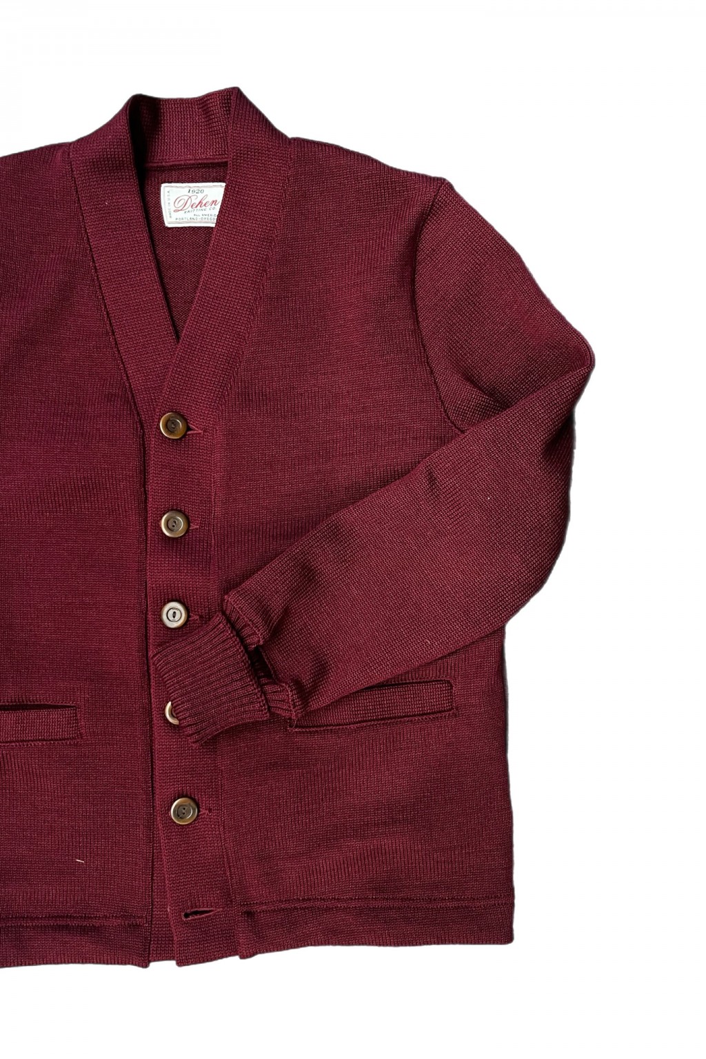 Dehen 1920 Classic Cardigan Burgundy
