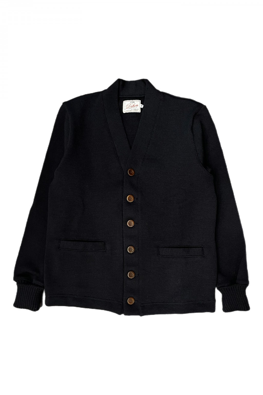Dehen 1920 Classic Cardigan Black
