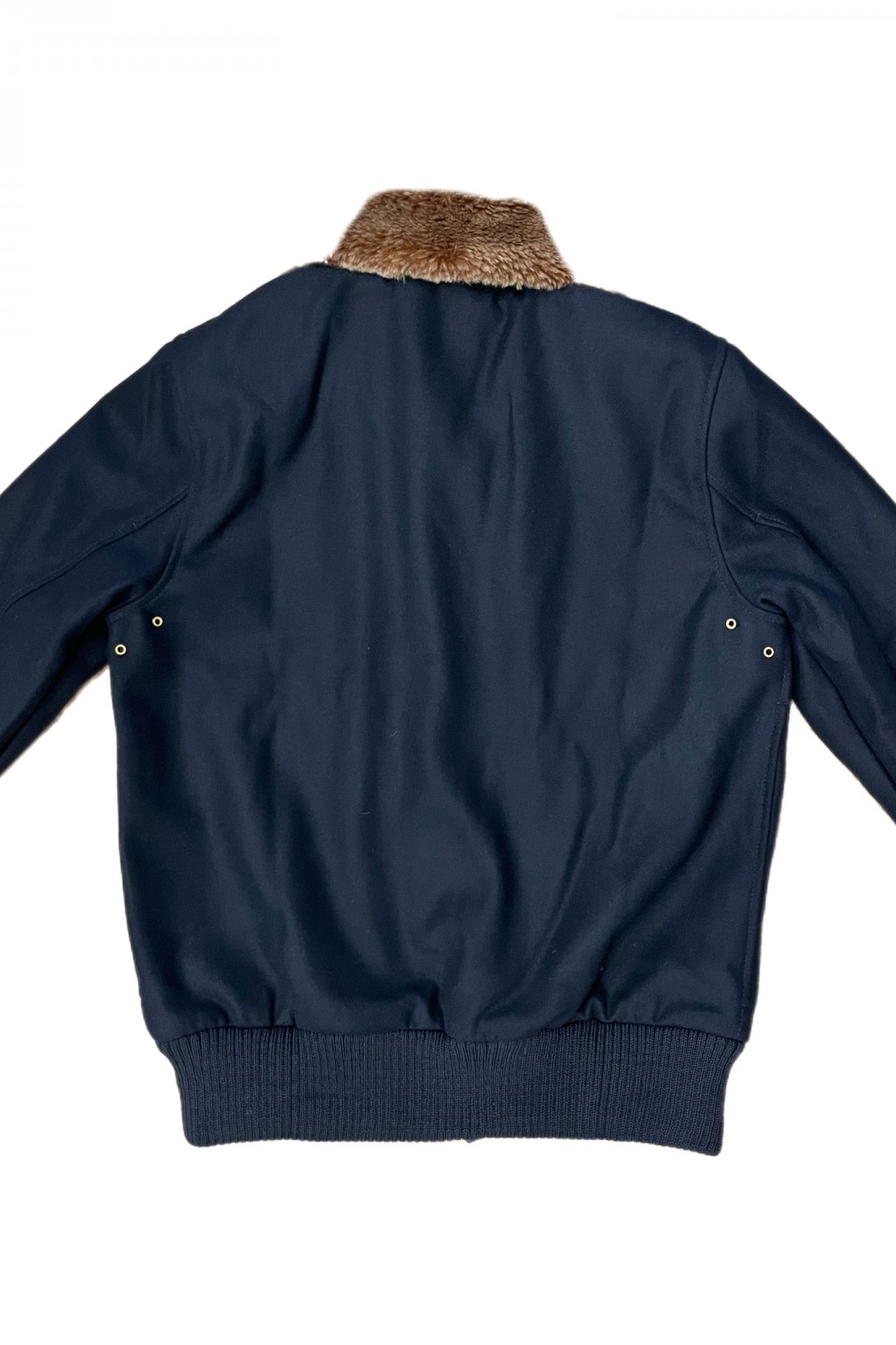 Dehen 1920 Independence Exclusive Flyer's Club Jacket Dark Navy Wool + Kodiak Mouton