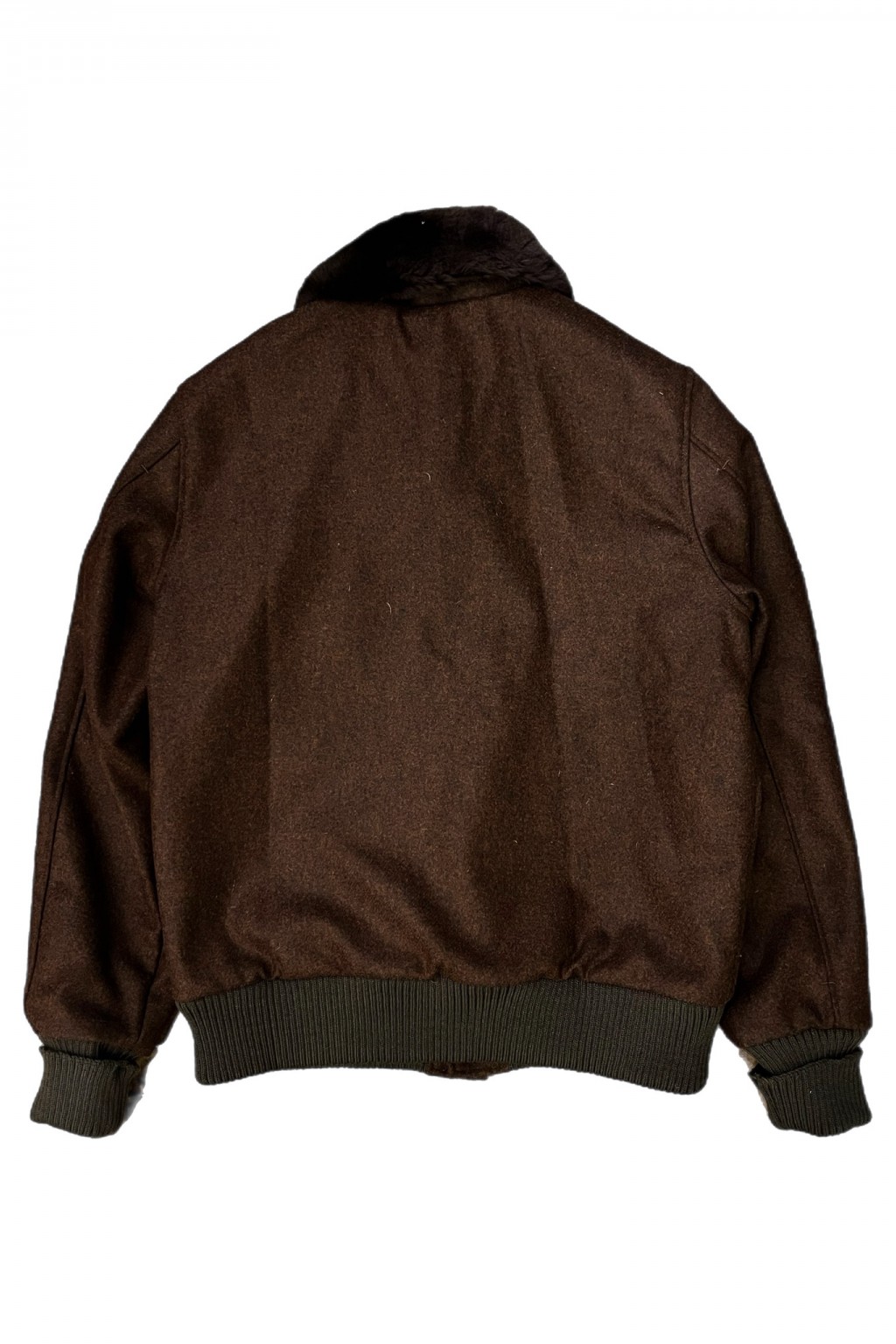 Dehen 1920 Winston Jacket Red Oak Wool + Brown Mouton - Made in