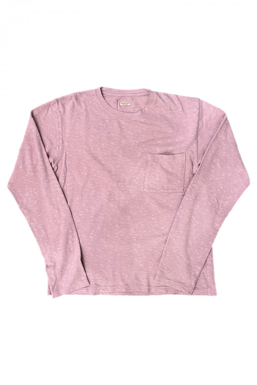 Kapital AMUSE Knit Pocket Long Sleeve T Pink