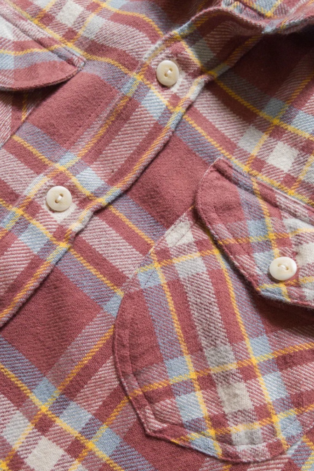 Wythe Washed Flannel Workshirt Autumn Rust