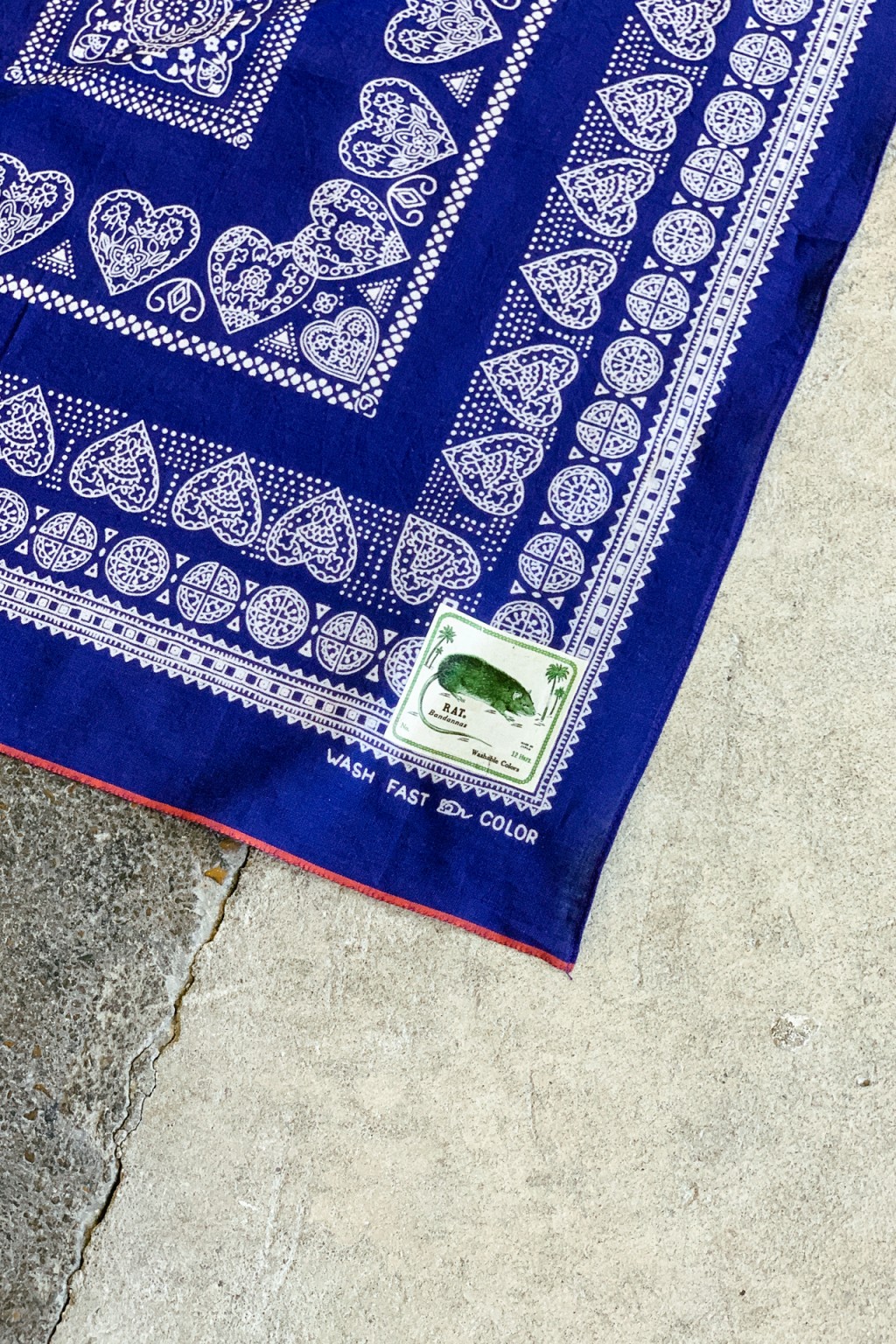 Kapital Fastcolor Selvedge Bandana Purple HENNA CUBE - Made in Japan ...