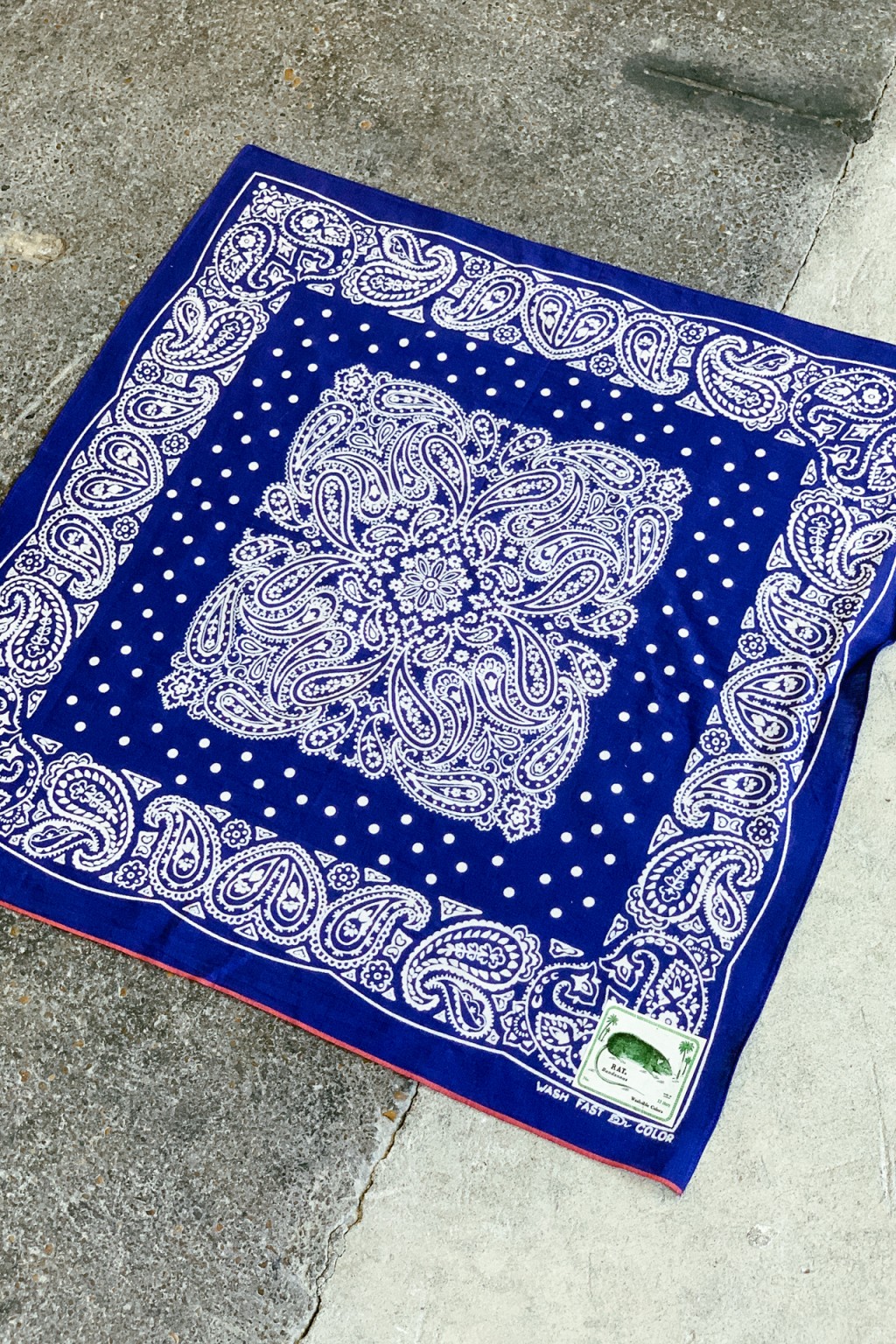 Kapital Fastcolor Selvedge Bandana Purple TUNA DANCE - Made in Japan ...