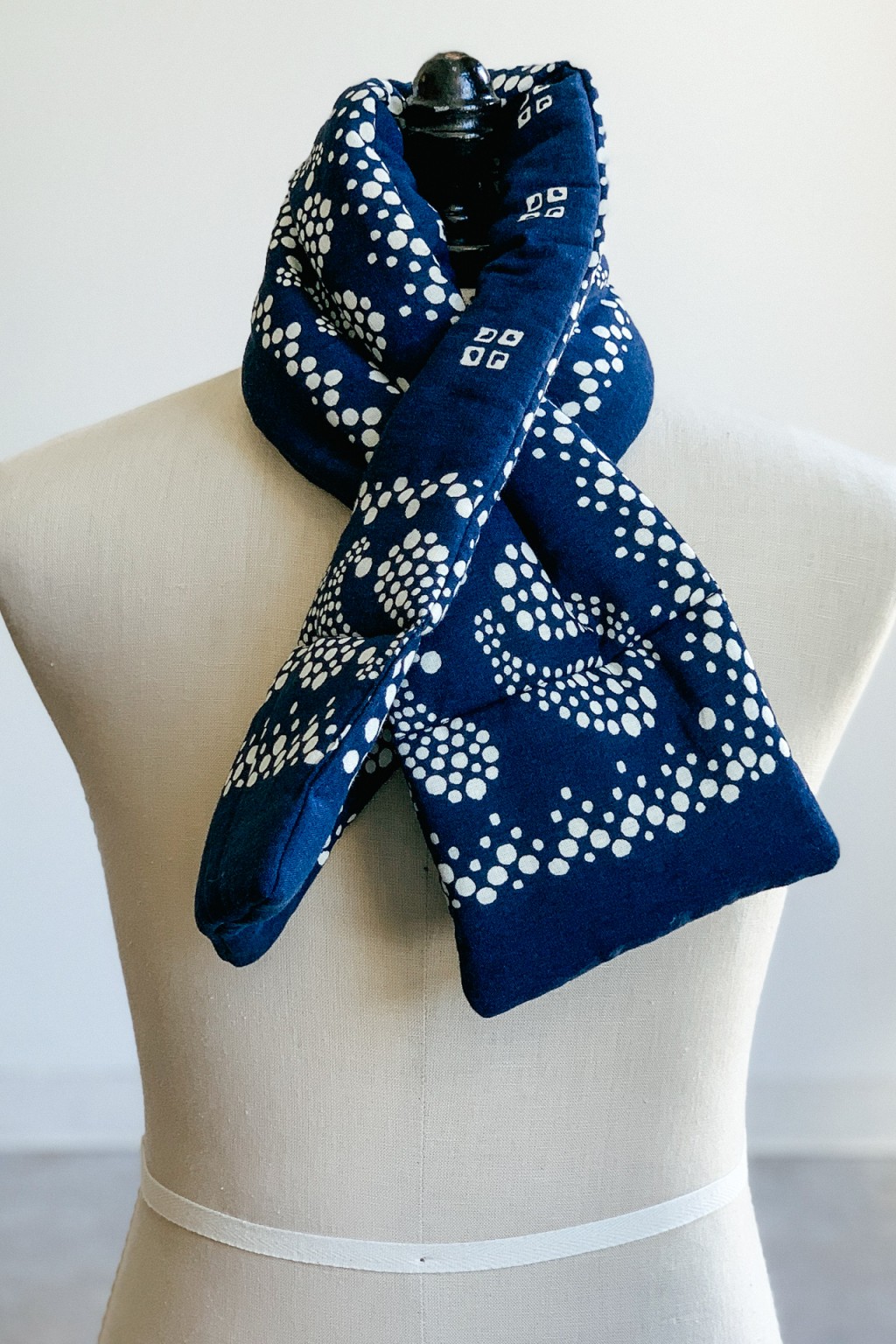 Kapital Kesa Scarf Navy Linen Rayon - Made in Japan | Bandanas