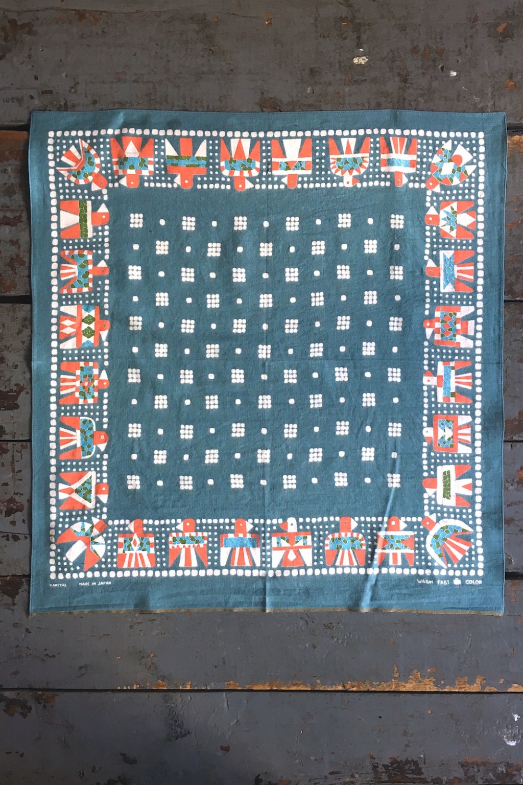 Kapital Bandanna Thunderbird - Turquoise - Made in Japan